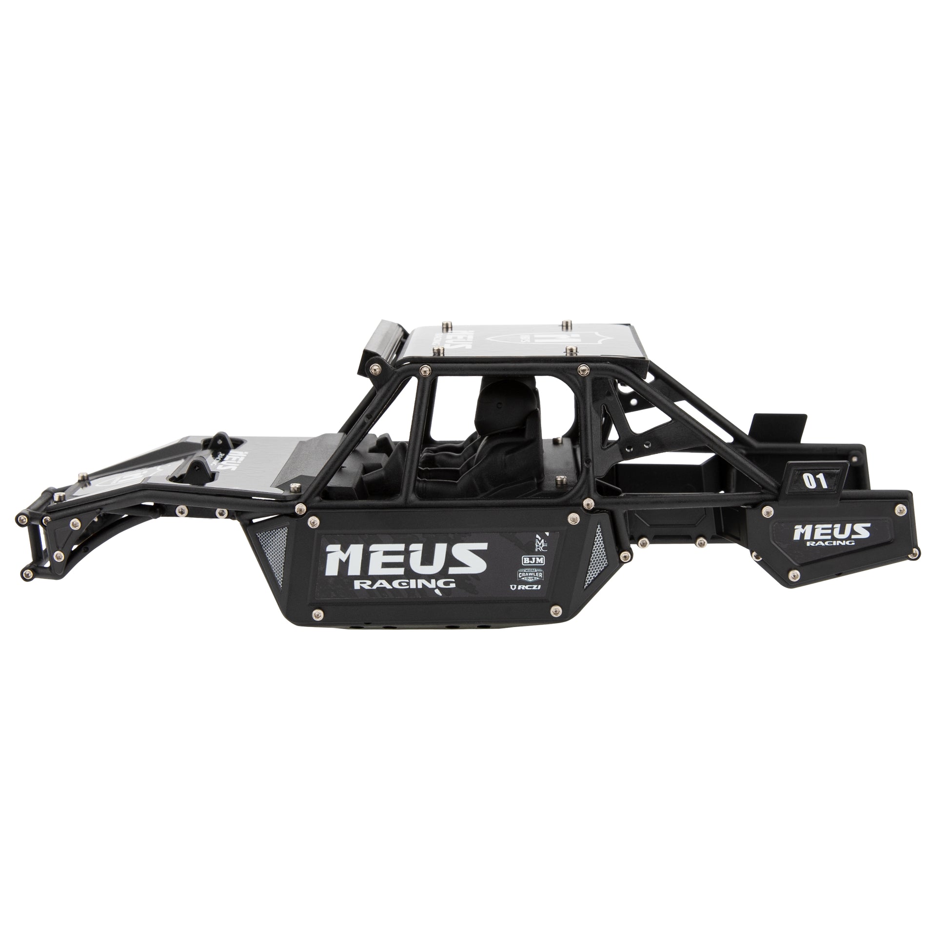 Black SCX24 Mantis Roll Cage Chassis Body Shell