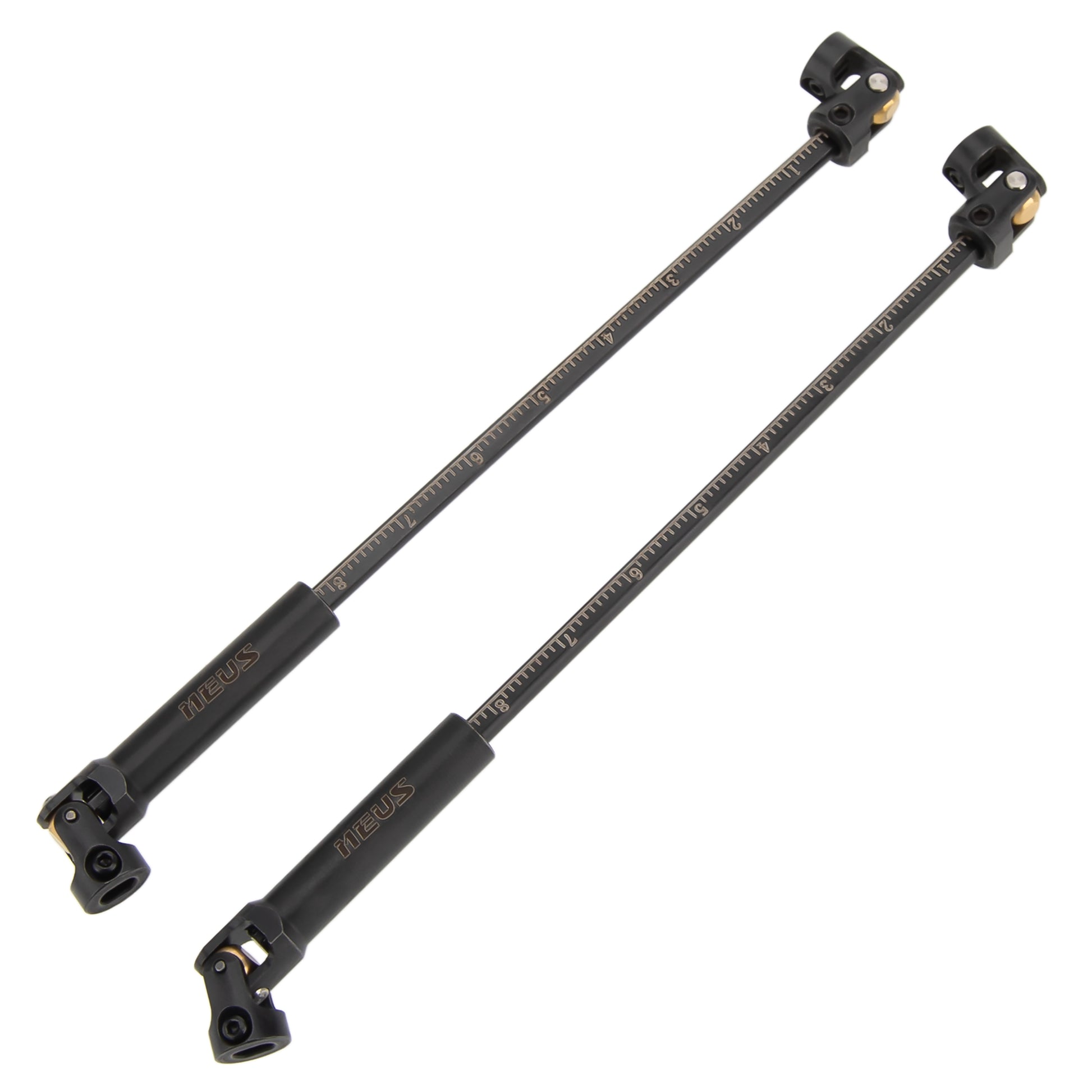 Black SCX24 V2 Cuttable Drive Shafts