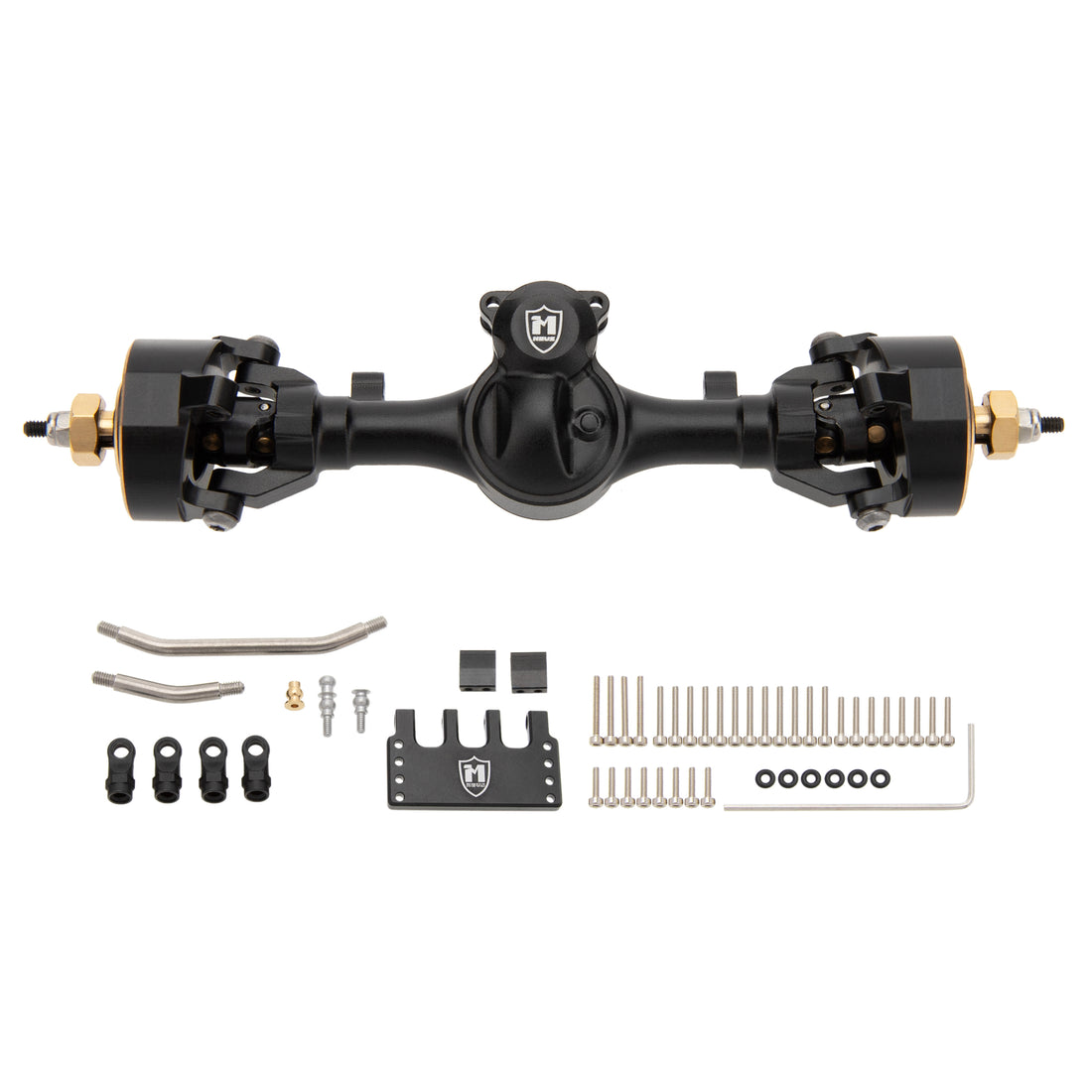 Black SCX24 V2 front axle