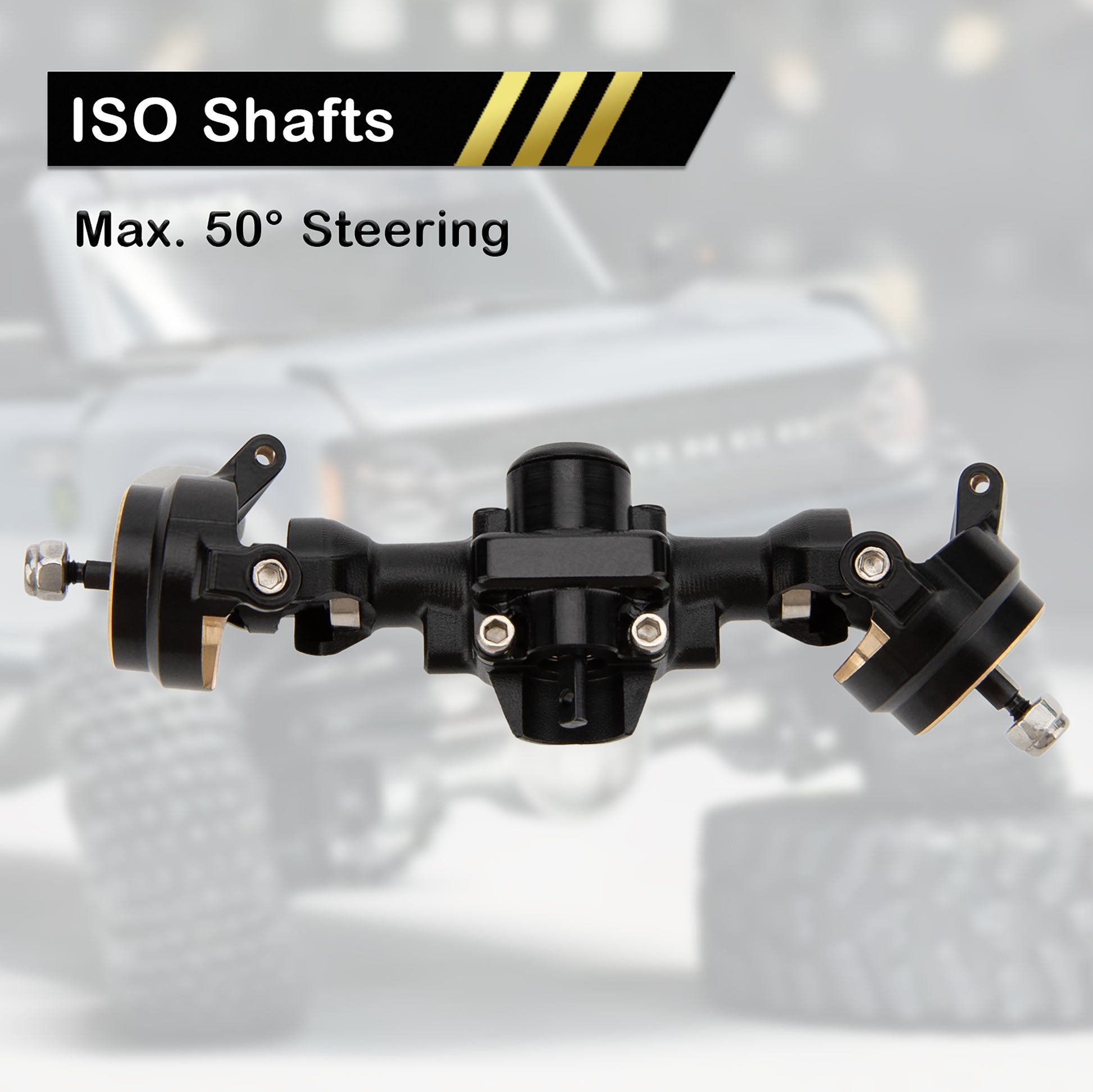 Black SCX30 Isokinetic Front Axle