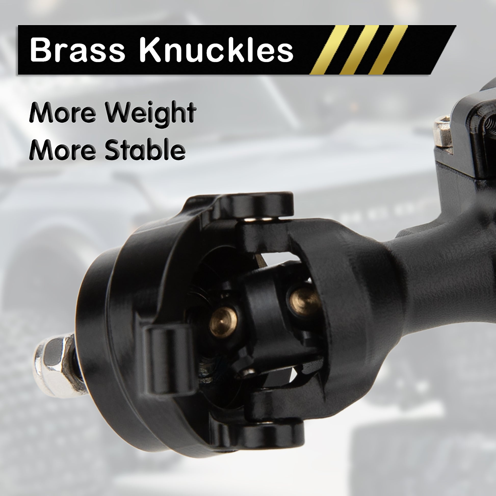 Black SCX30 Isokinetic Front Axle Steering knuckle