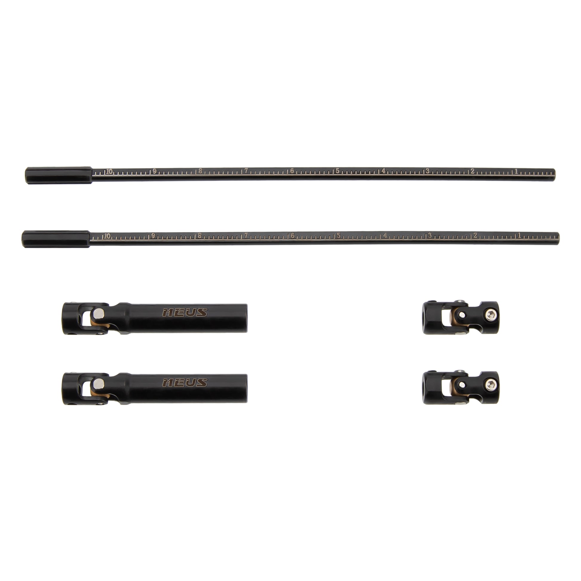 Black TRX4M Cuttable Drive Shafts
