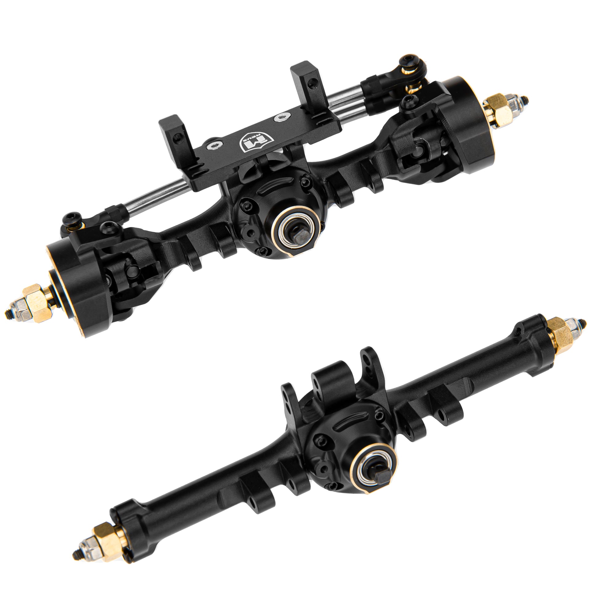 YEAH RACING ACCESSORI AUTO RC SQUADRETTA STERZO IN ALLUMINIO NERO - Foto 9