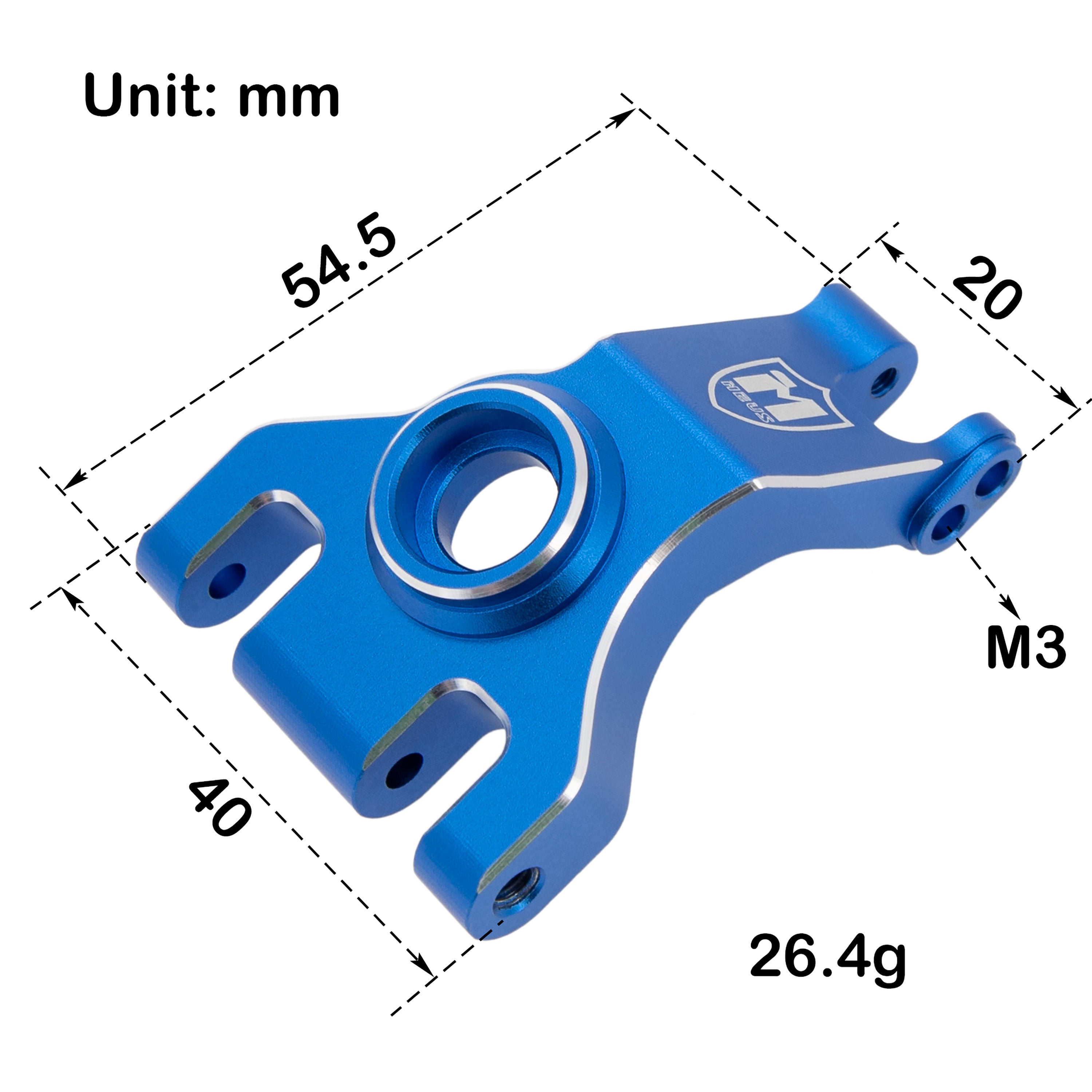 MEUS Racing Aluminum Stub Axle Carrier for Traxxas 1/10 Slash Ford F-1