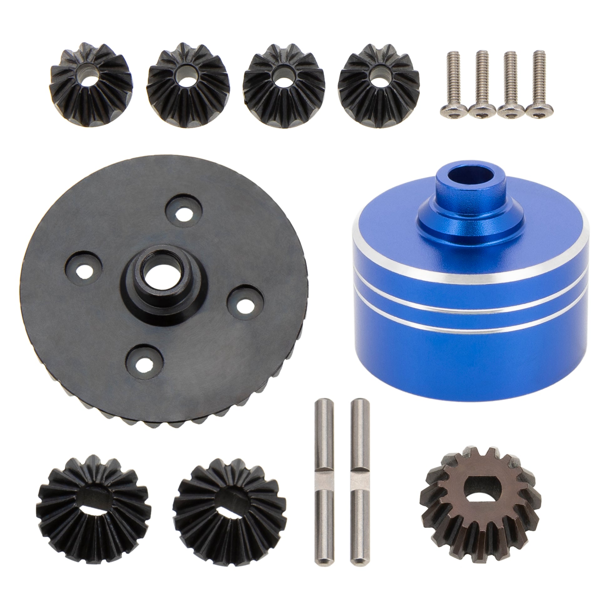 car differential gear MEUS Racing Metal Differential Case Steel Spur Main Gear for 1/10 Tami
