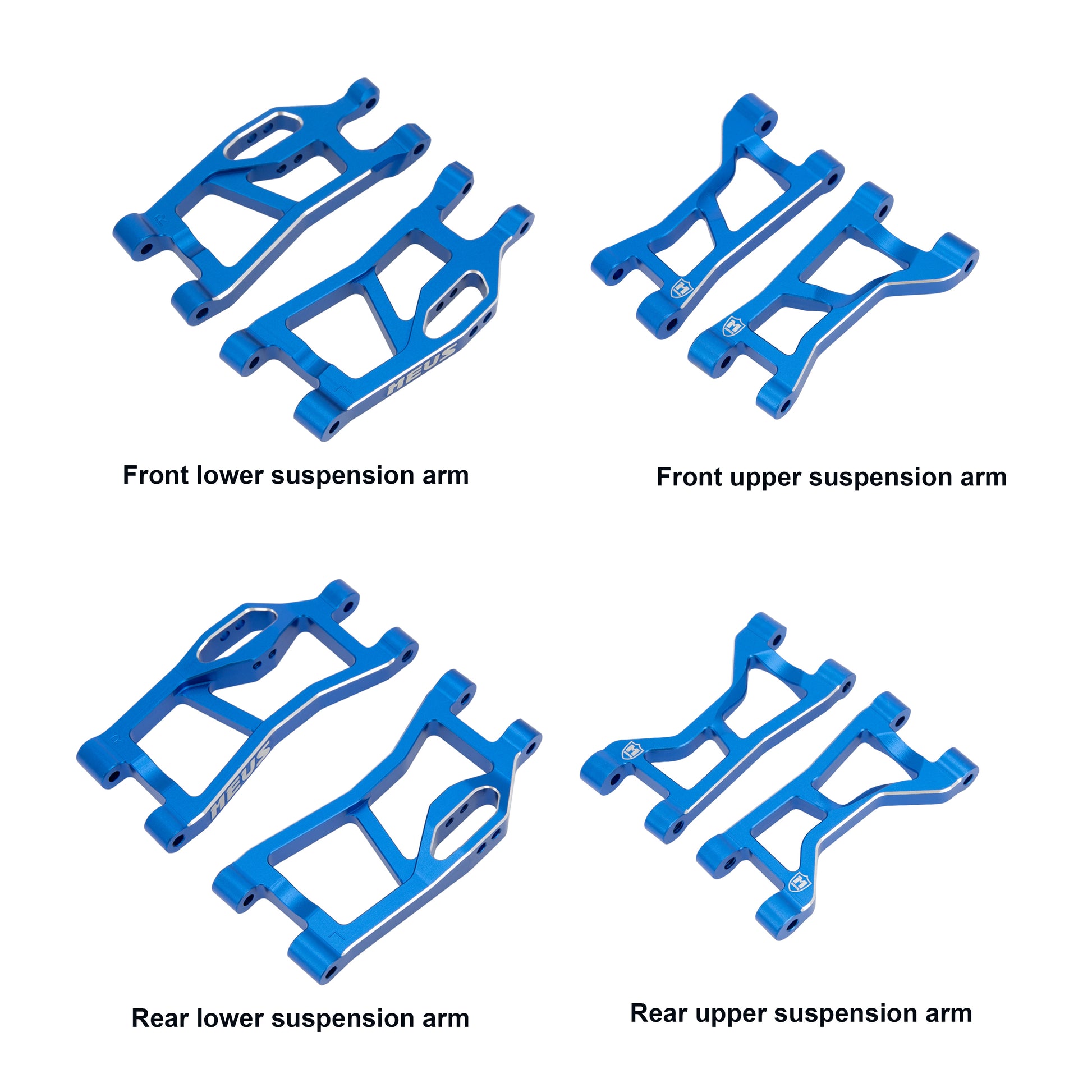 Blue suspension arms