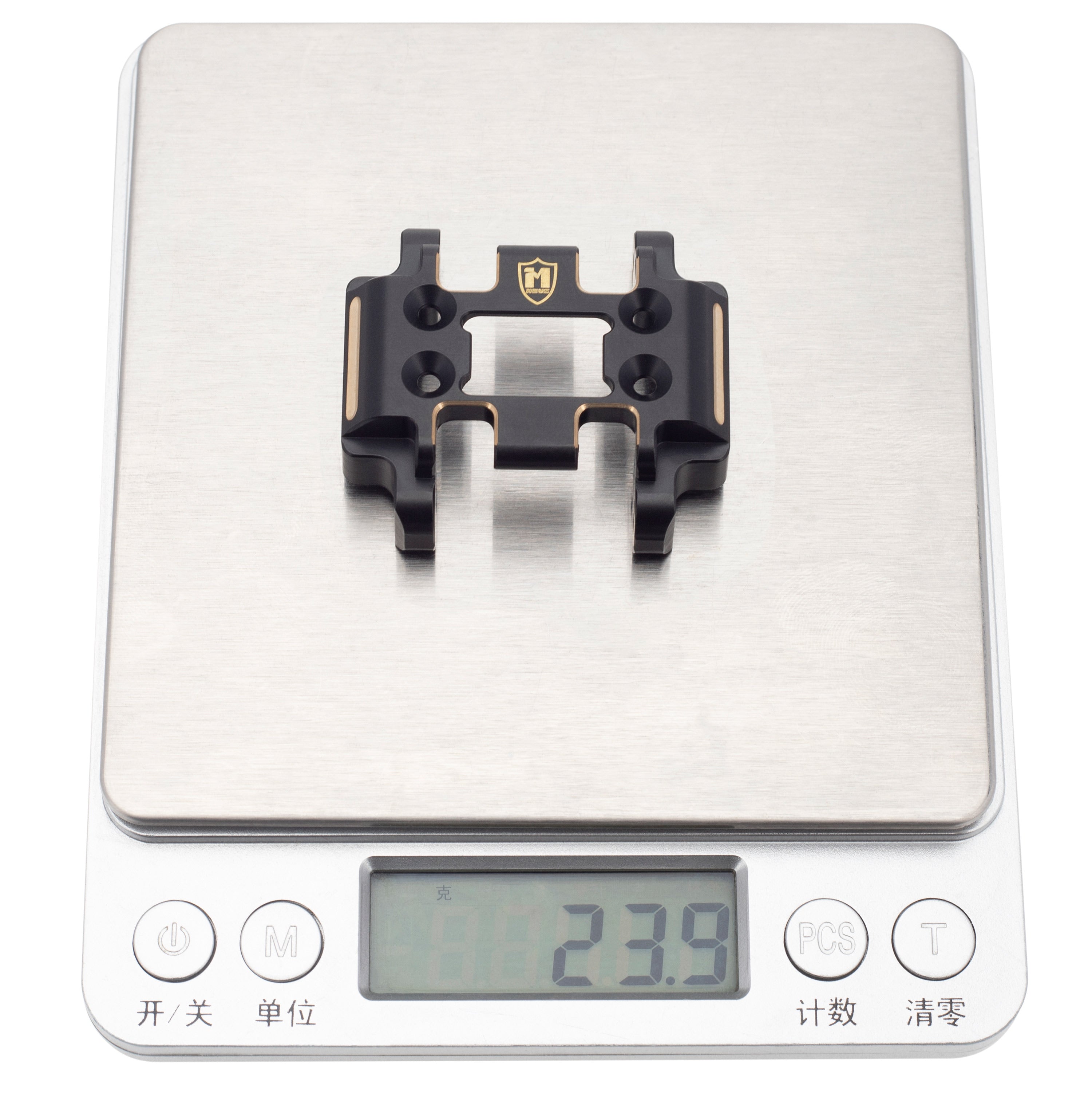 激レア　Havefungarage MCRSS SYSTEM TOP PLATE MEUS Racing Brass Skid Plate Transmission Mount For 1/18 Redcat Ascent