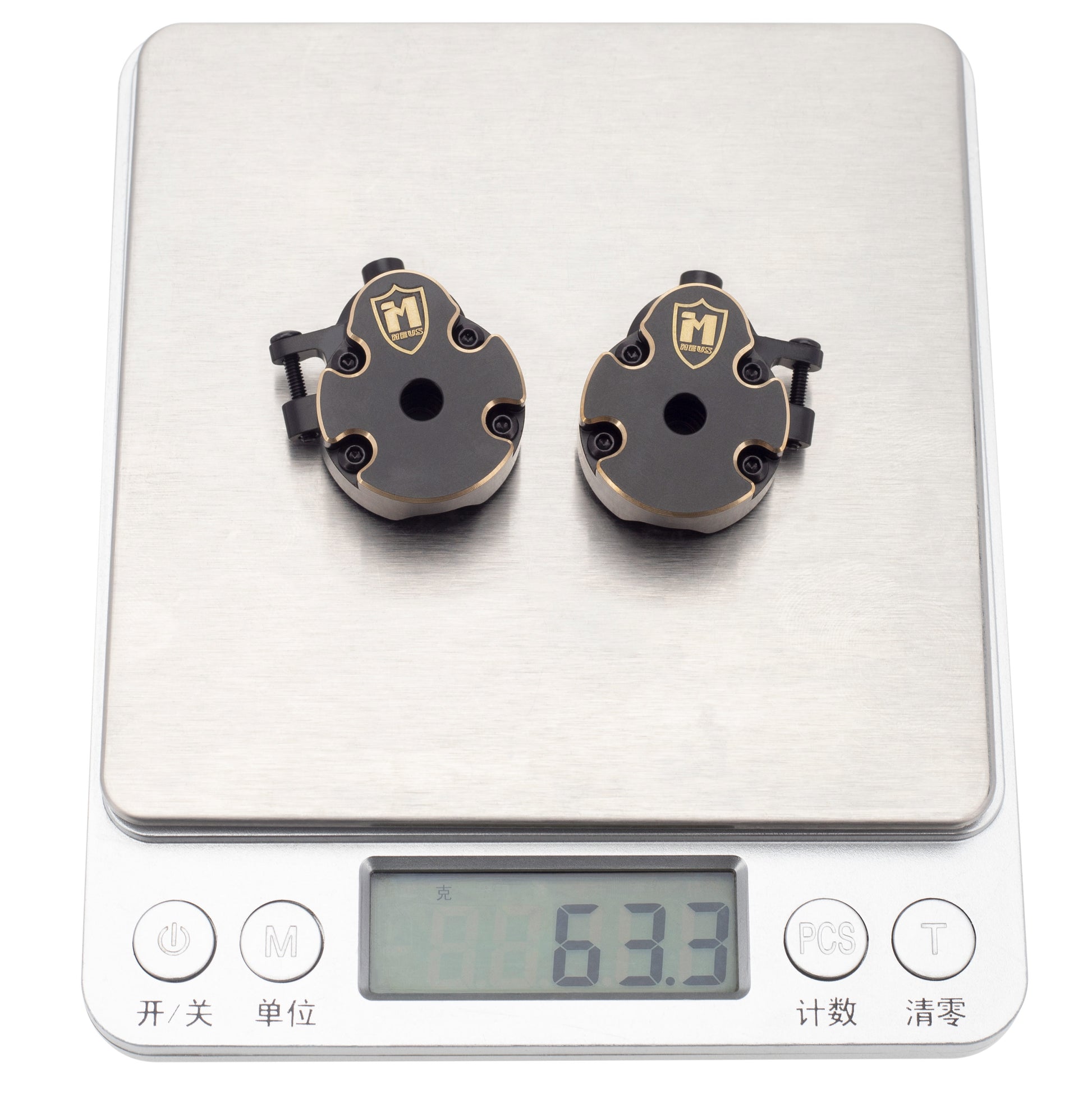 MEUS Racing Redcat Ascent-18 Brass Steering Knuckles+Front Axle Weights ...