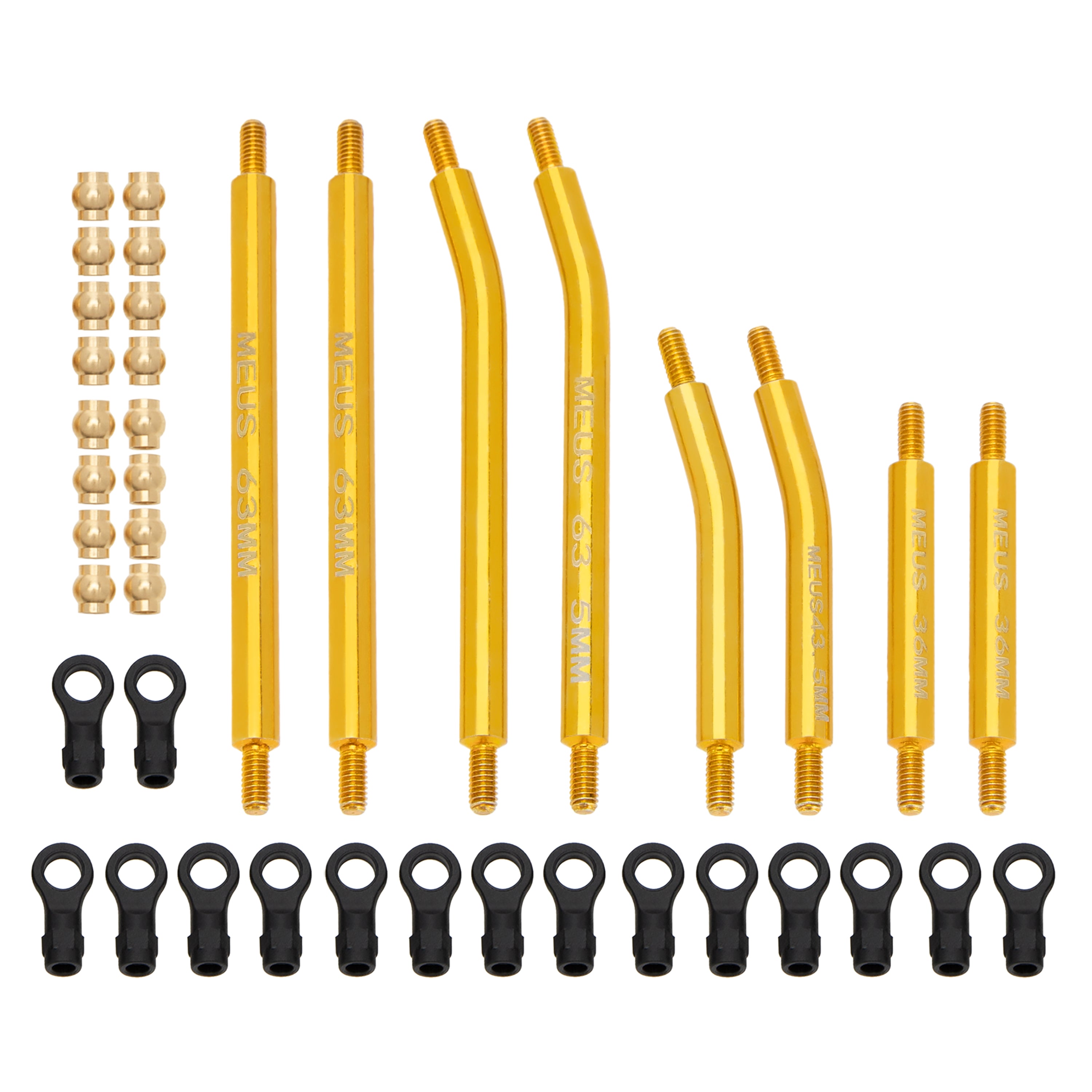 MEUS Racing High Clearance Chassis Links for TRX4M High Trail K10 F150