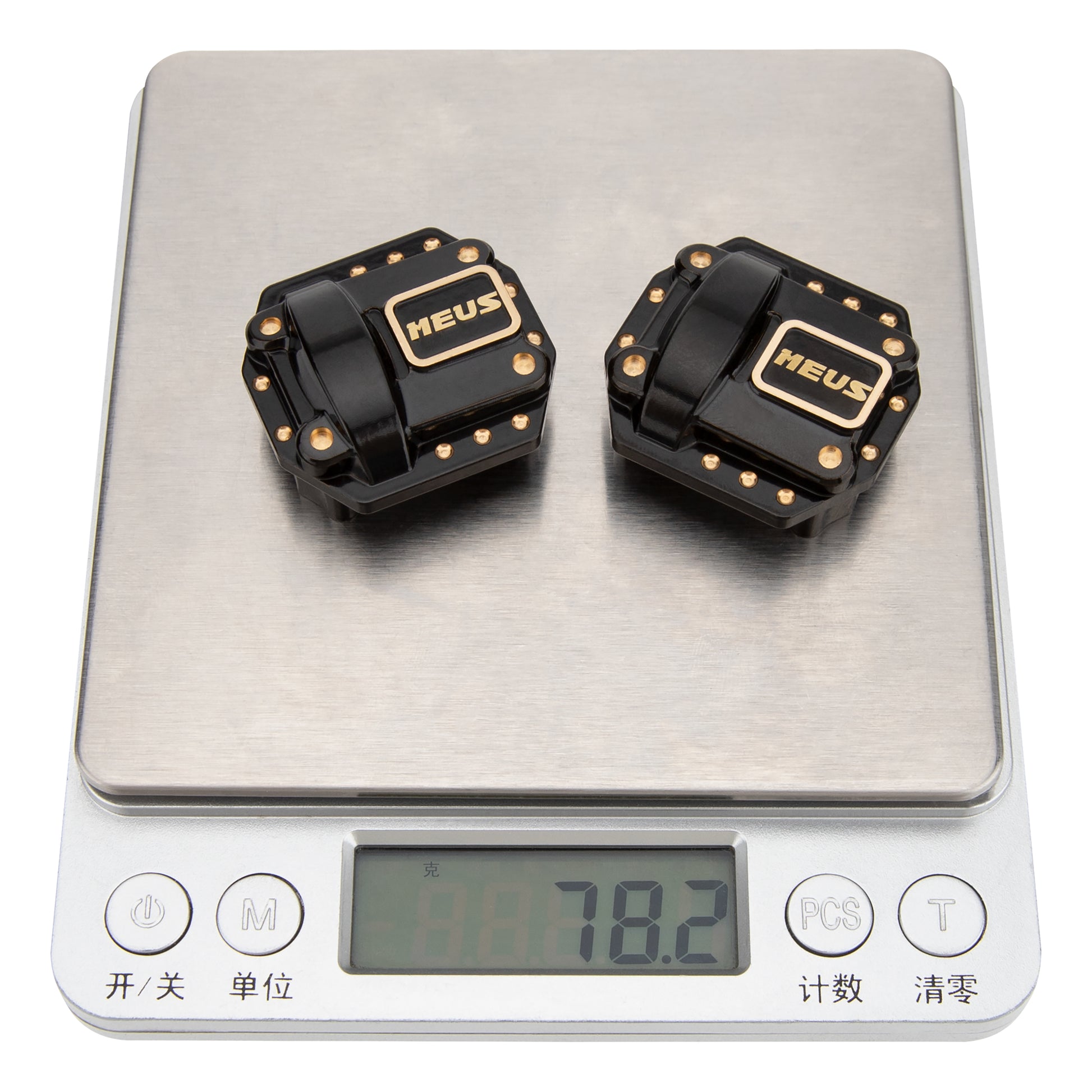 Brass Front Rear Diff Covers for SCX10 Portal Axle