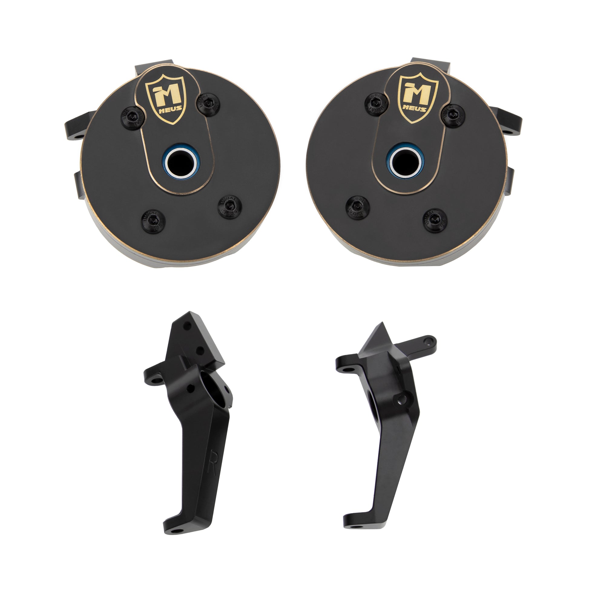  Brass Steering Knuckles C-Hubs for Axial 1/8 AXP8 GILAMON 2.2