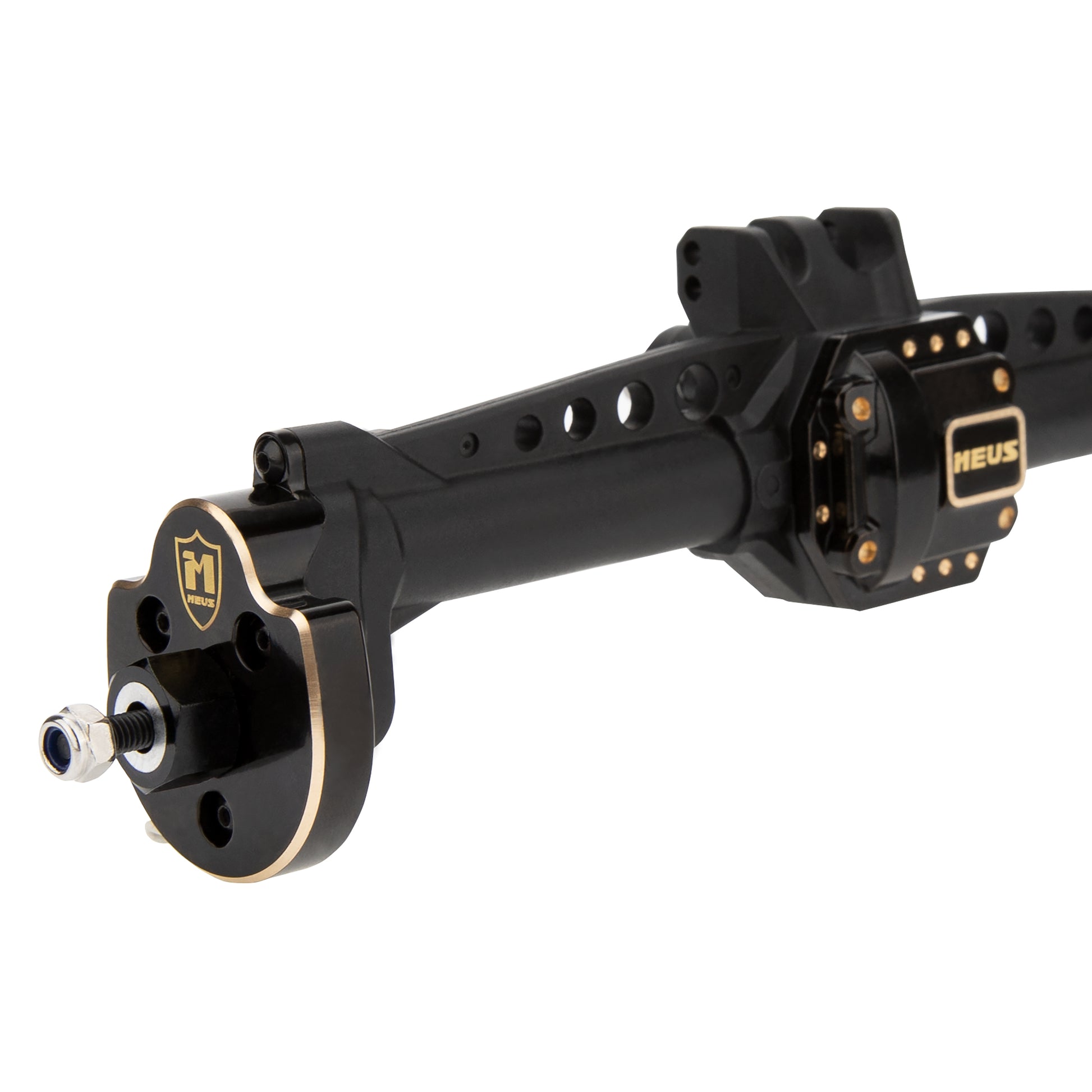 Brass rear portal cover for SCX10 Nylon Portal Axle