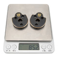 Brass rear portal covers for SCX10 Nylon Portal Axle