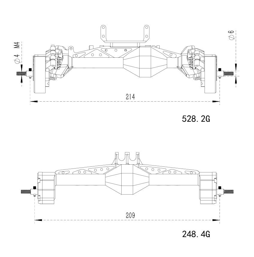MEUS Racing CHEAT CODE Capra 1.9 Isokinetic Axles Kit for Axial Capra