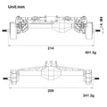 CHEAT CODE V2 Capra 1.9 Isokinetic front rear axle Size