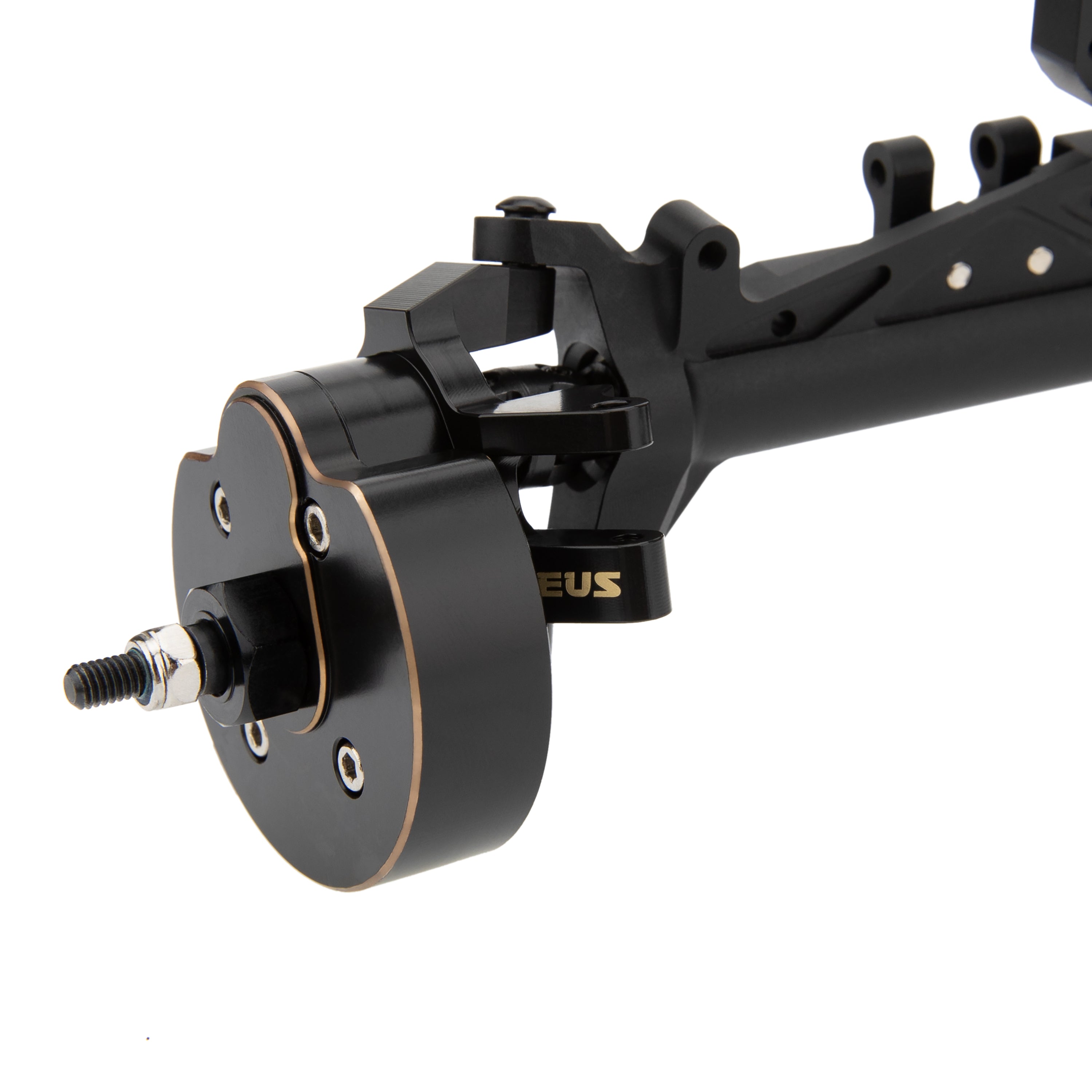 MEUS Racing Capra 1.9 Brass Steering Knuckles Diff Cover Rear Link