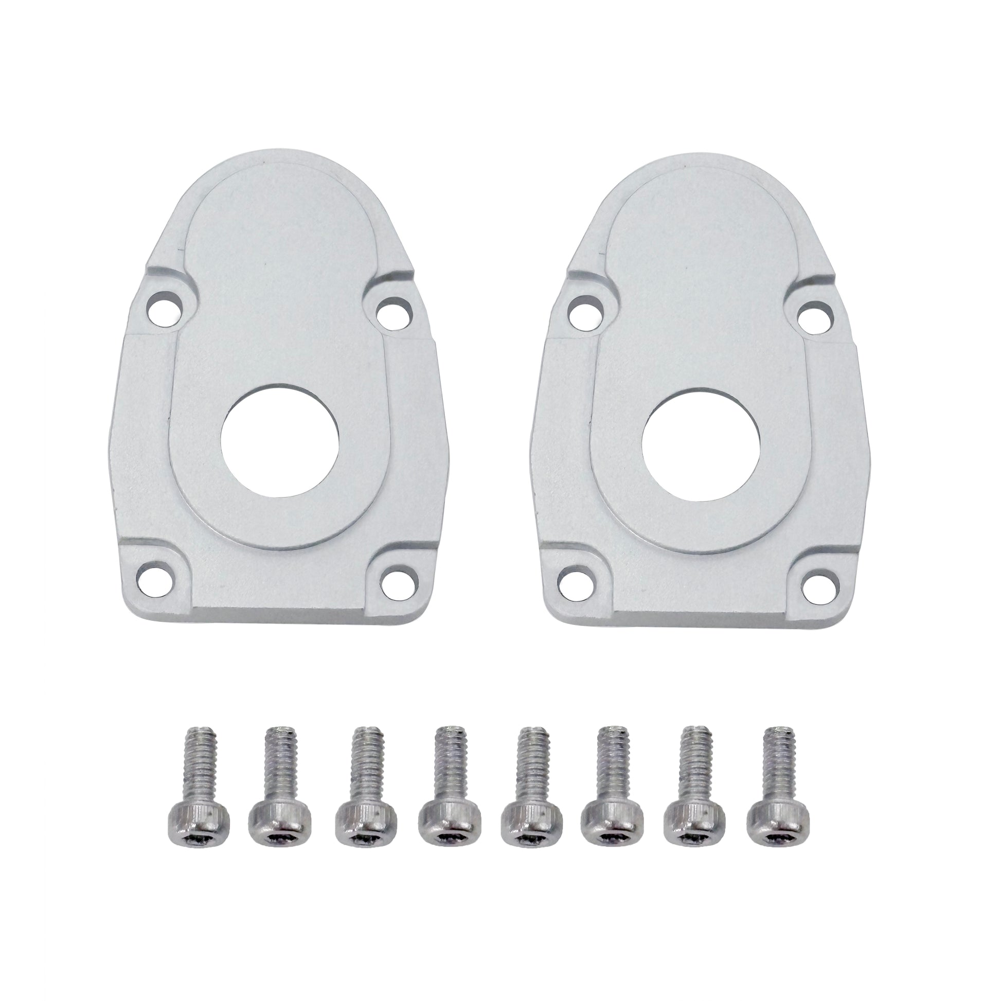 Silver Aluminum Capra 1.9 UTB Rear Steering Axle Outer Portal Cover