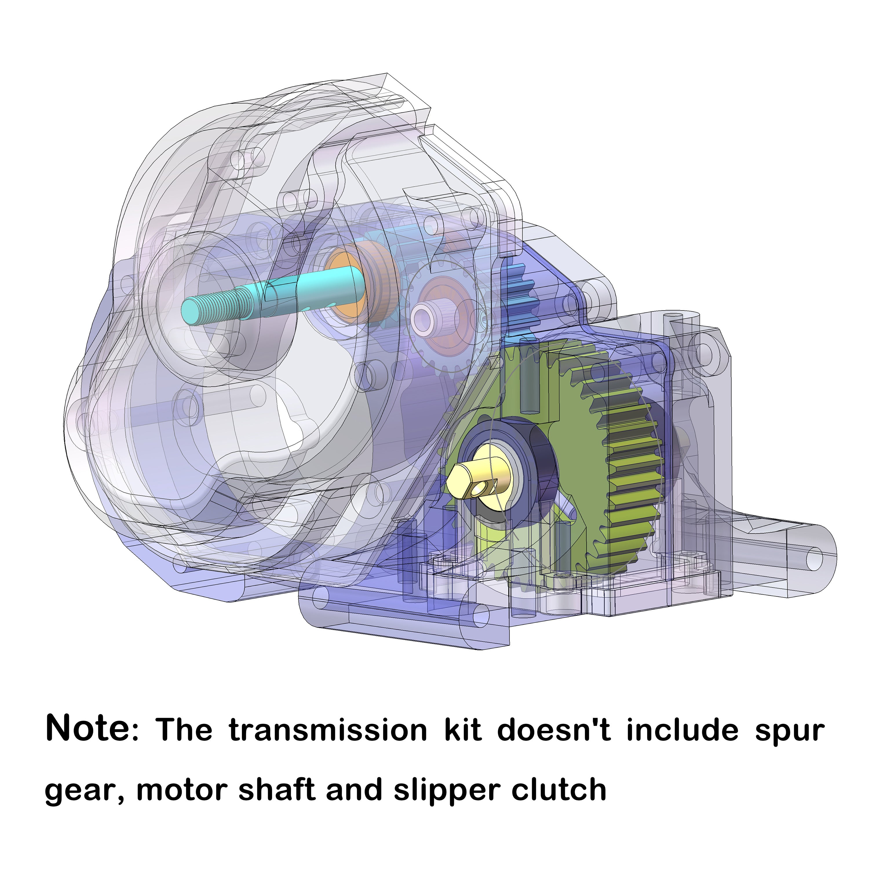 MEUS Racing Complete Transmission Gearbox for 272 272R Traxxas VXL 2WD