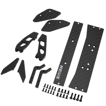 MEUS Racing Aluminum Rear Wing Set for ARRMA 1/14 TYPHON GRROM