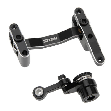 MEUS Racing Aluminum Steering and Servo Saver Set for ARRMA 1/12 1/14 1/16 1/18 RC Car