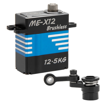 MEUS Racing 12.5KG Coreless RC Micro Servo with Servo Horn Set for ARRMA 1/12 1/14 1/16 1/18 RC Car