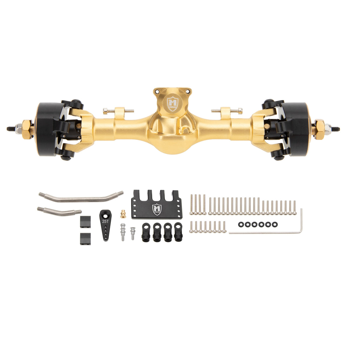 Gold SCX24 Metal V3 Isokinetic front axle 