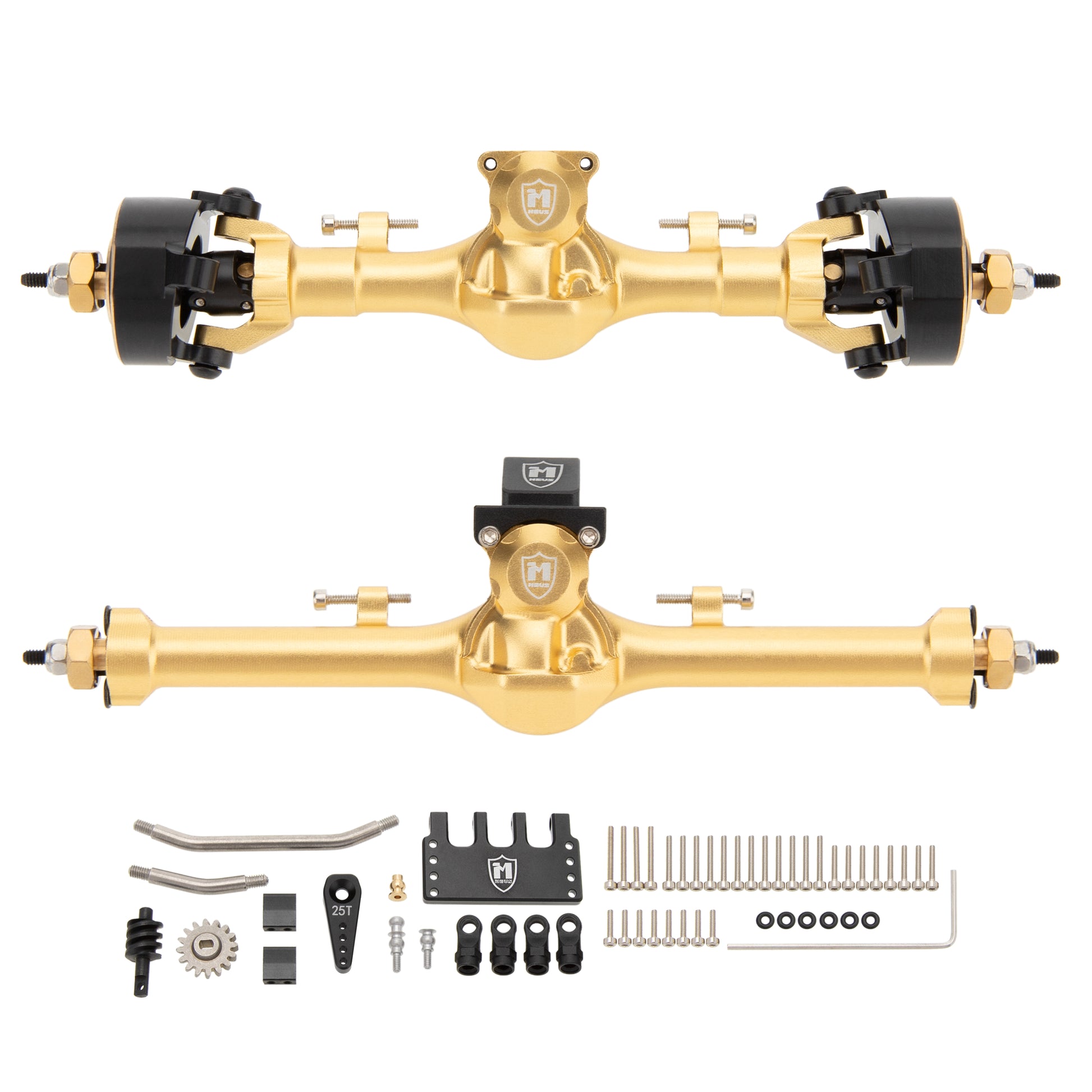 Gold SCX24 Metal V3 Isokinetic Axles