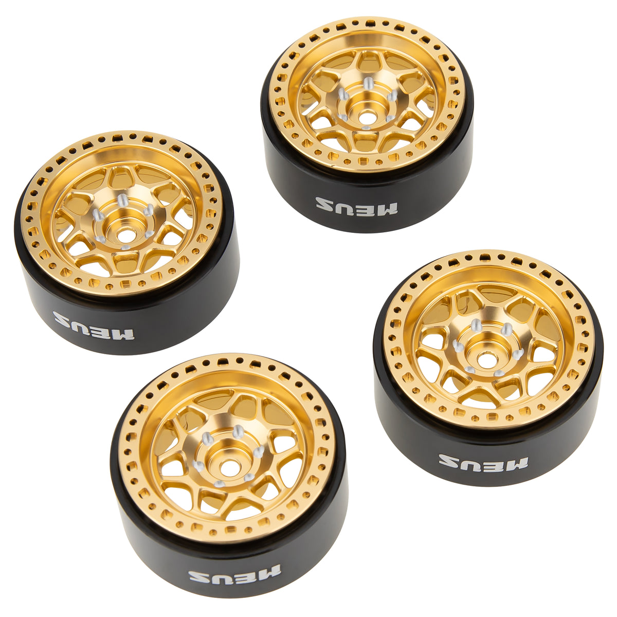 Gold MW1301 1.3-Inch Beadlock Wheels
