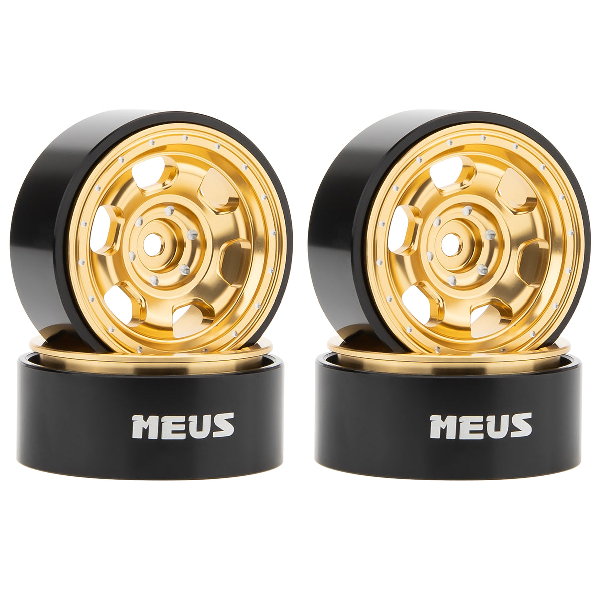 Gold MW1302 1.3-Inch Beadlock Wheels