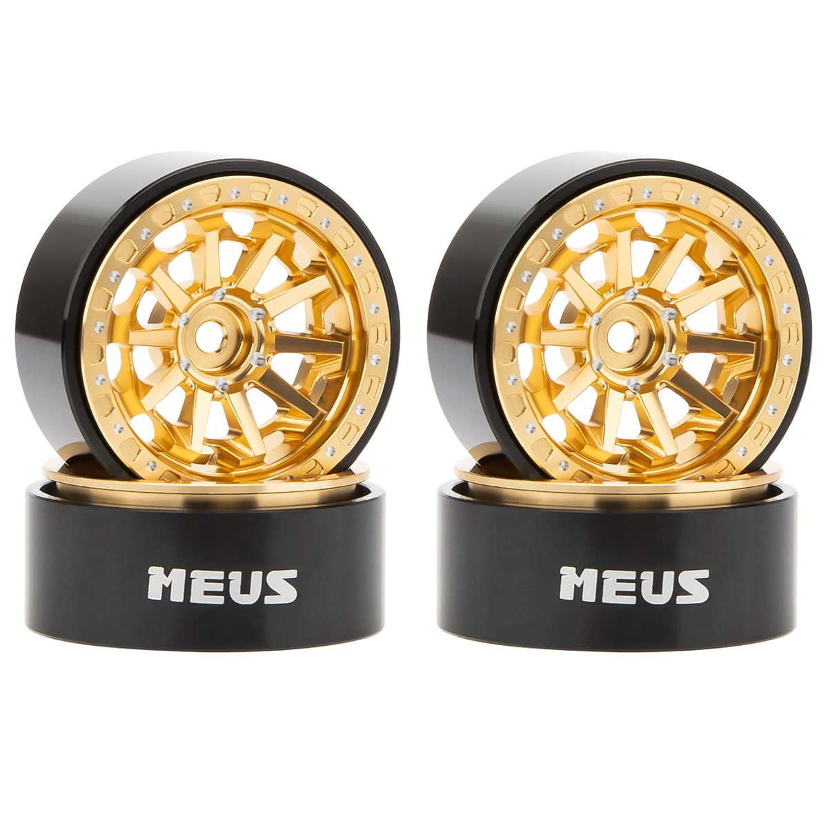 Gold MW1304 1.3-Inch Beadlock Wheels