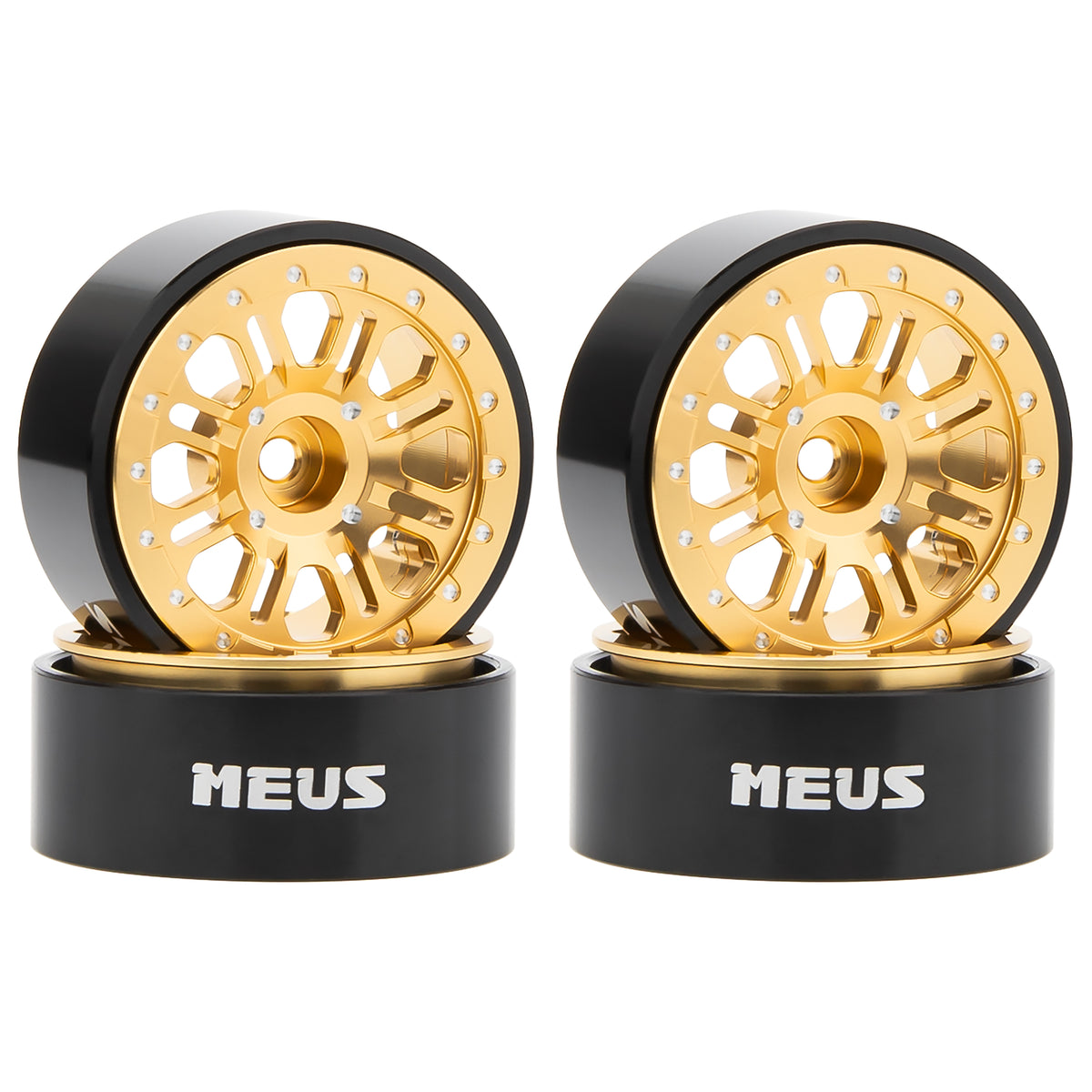 Gold MW1305 1.3-Inch Beadlock Wheels