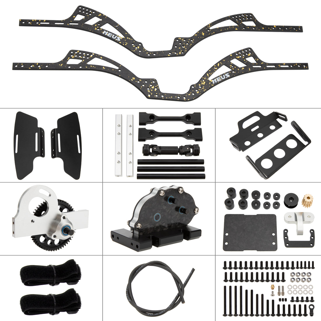 Gold Rush V2 Carbon Fiber LCG Chassis Kit