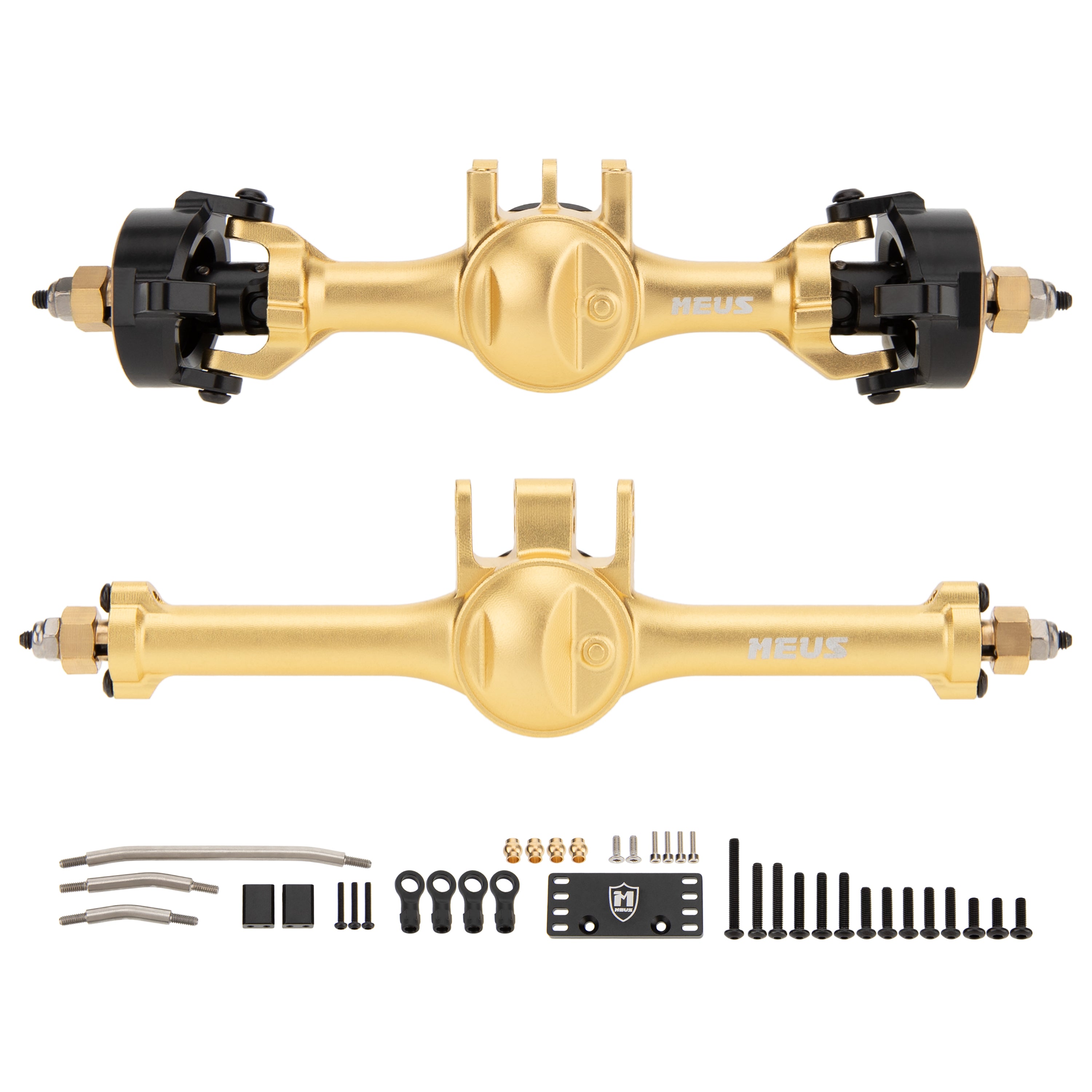 MEUS Racing TRX4M V2 Metal Isokinetic Axles with 3-Section CVD and Adj