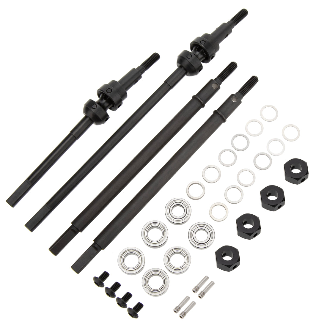 Isokinetic 3-section CVD Shafts for 1/10 Vanquish H10 Optic Axle