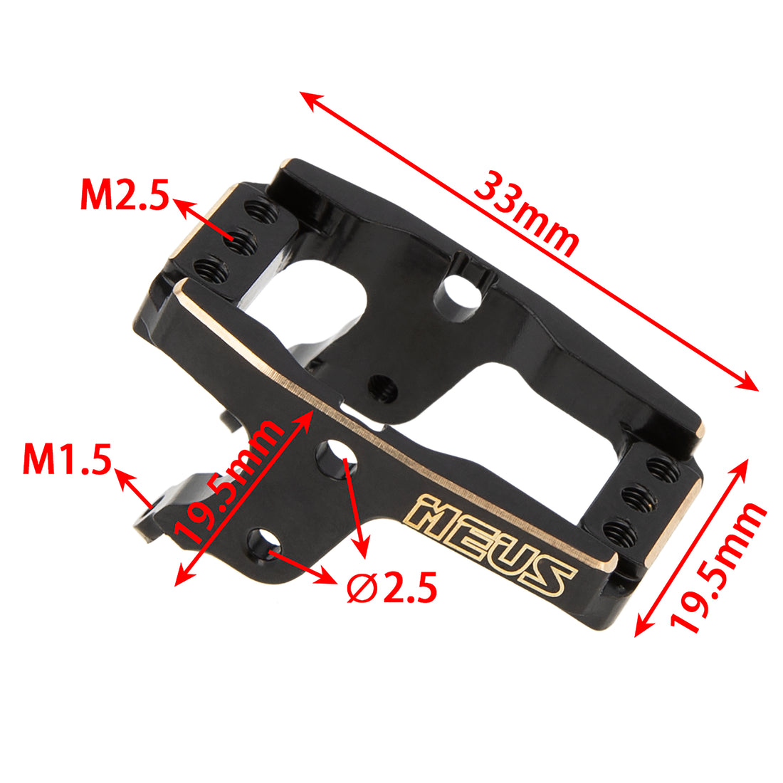 TRX4M brass servo mount