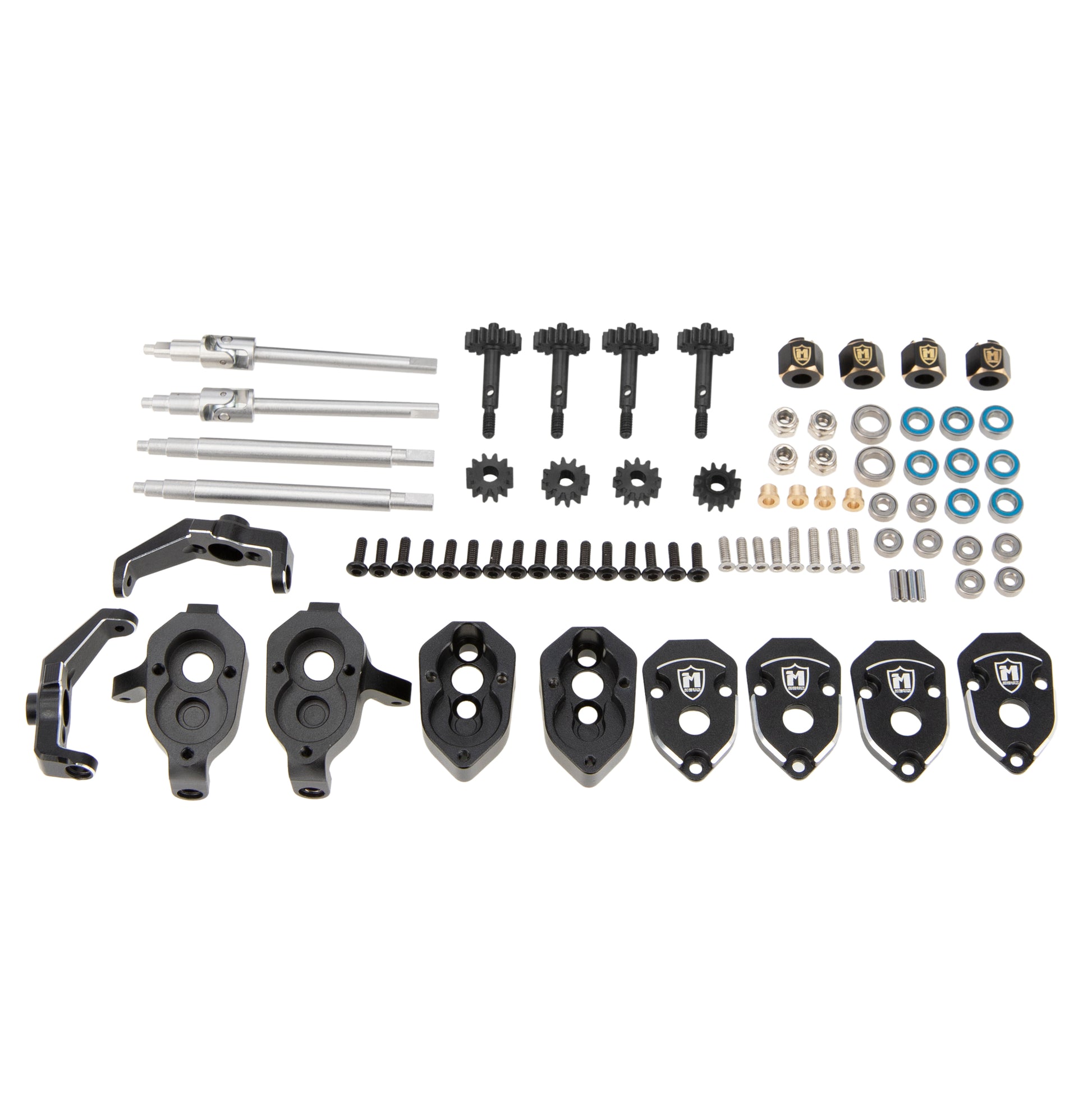 Aluminum Black Front and Rear Portal axle DIY kit for TRX4M