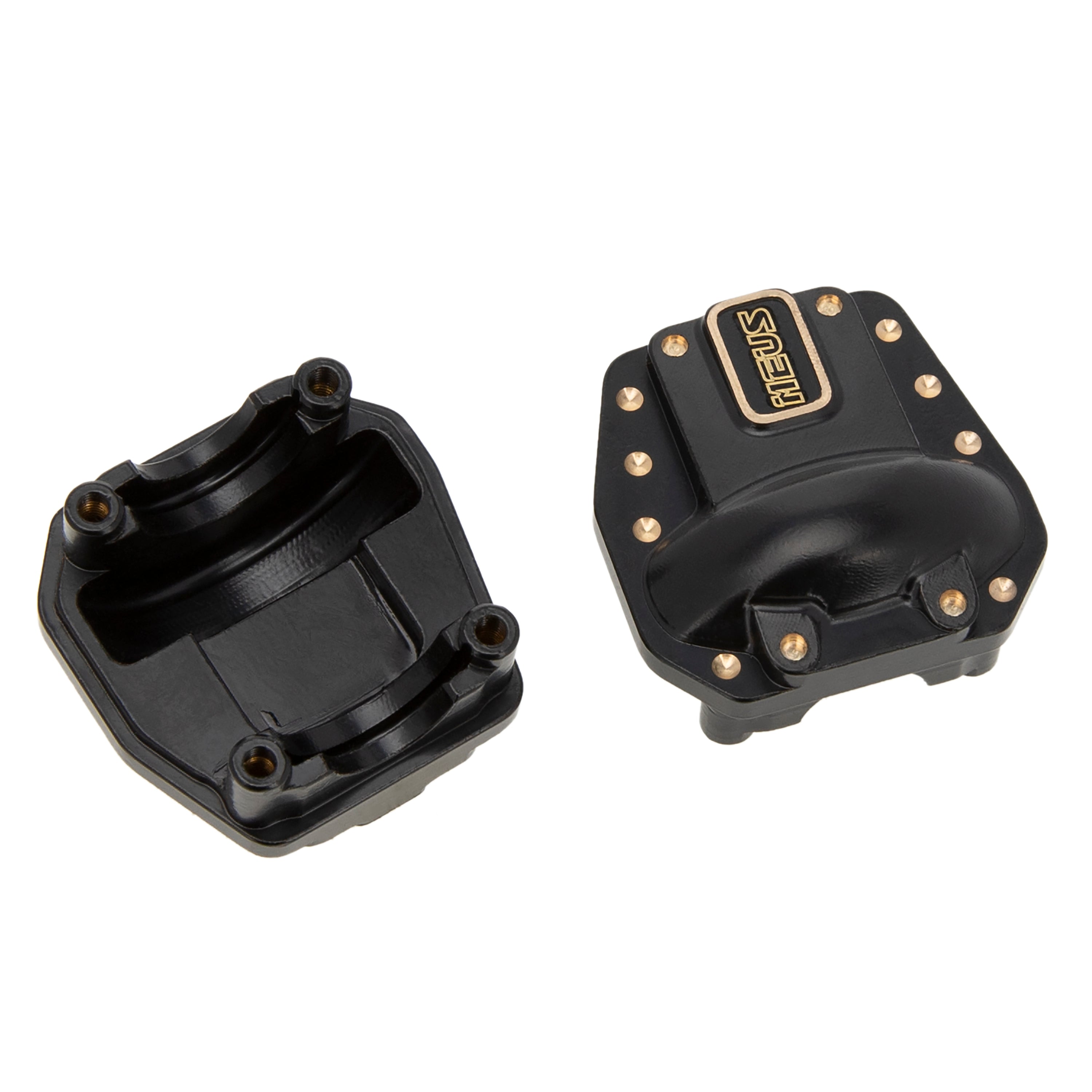 MEUS Racing Black Coated Brass Front Rear Axle Diff Cover for Axial SC