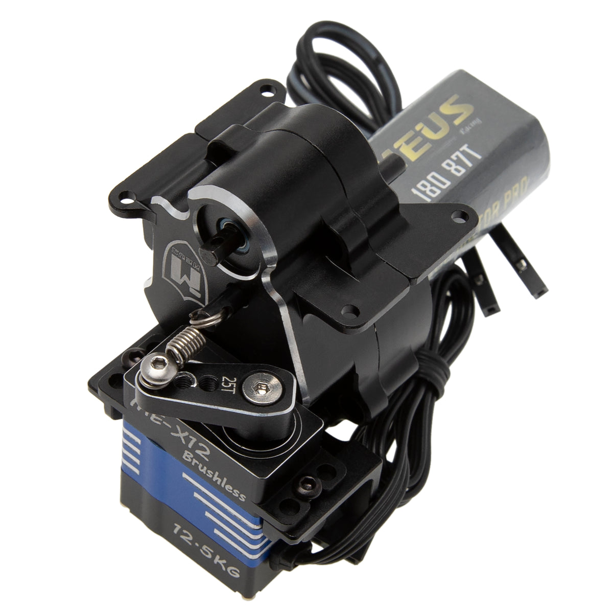 Geearbox MEUS Racing Aluminum Dual Speed Gearbox Gearbox High Speed 15.7:1 Low