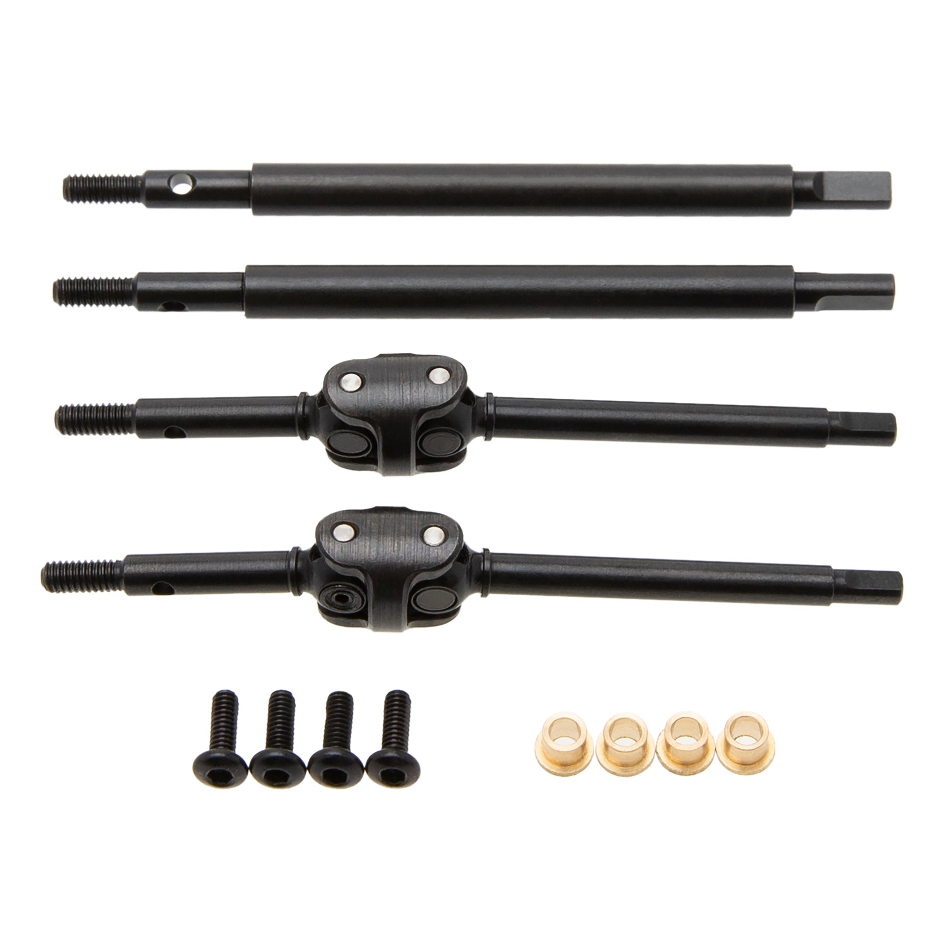 MEUS Racing Isokinetic 3-Section CVD Driveshaft Axles For 1/10 Vanquish Products H10 – Max 52° Steering Angle
