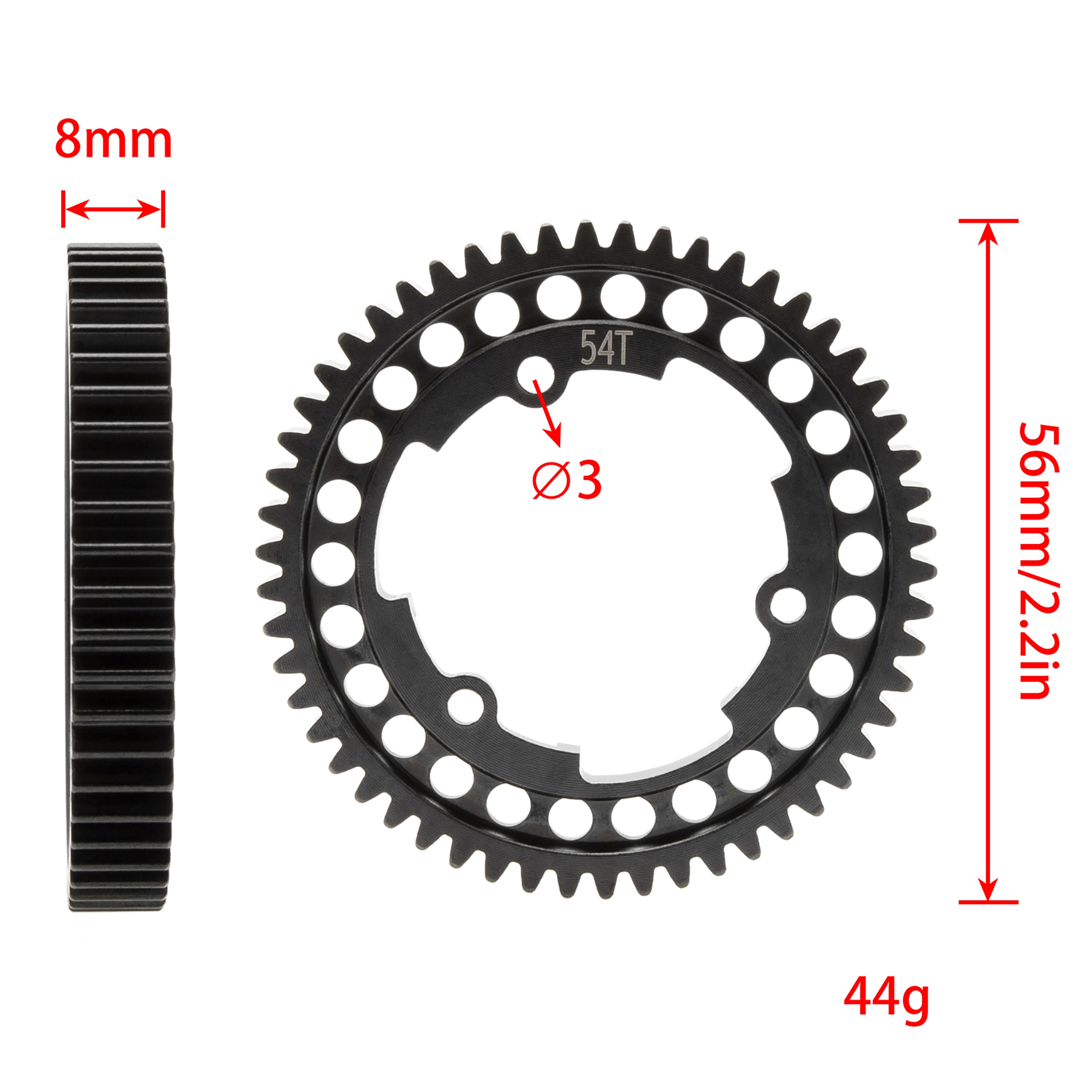 MEUS RACING XAMXX Main Spur Gear Harden Steel for Traxxas 1/5 XMAXX 1/