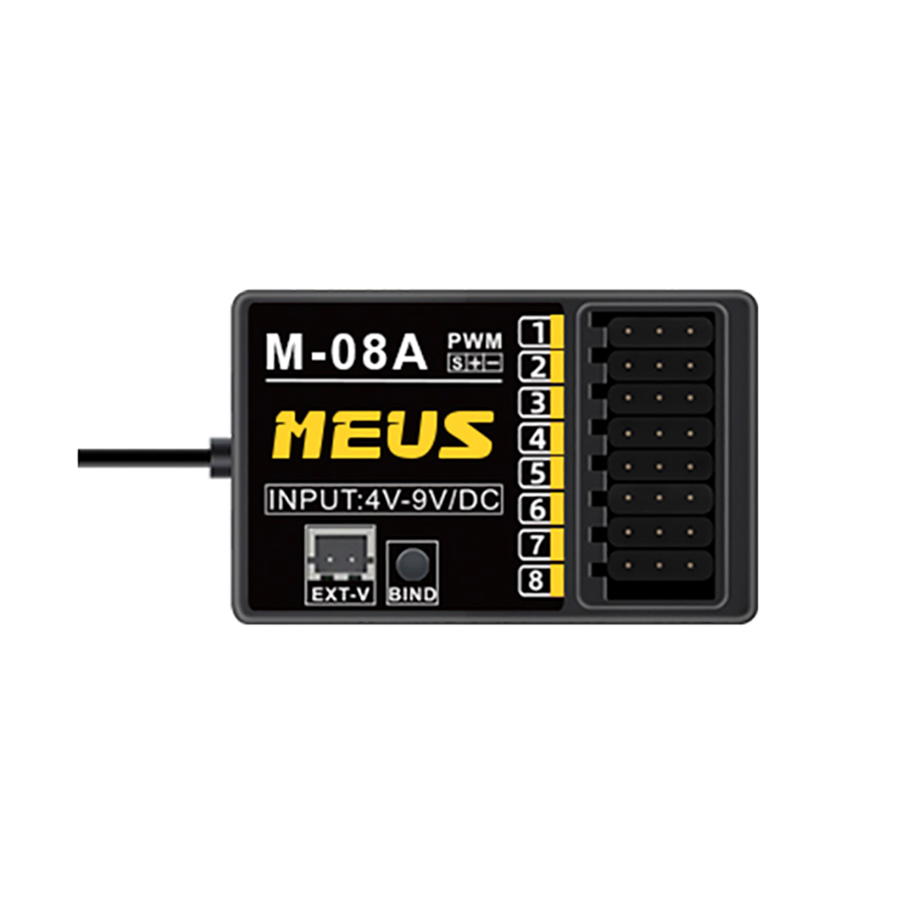 MEUS Racing ME-8A 8CH 2.4GHz RC Transmitter with M-08A Receiver for SC