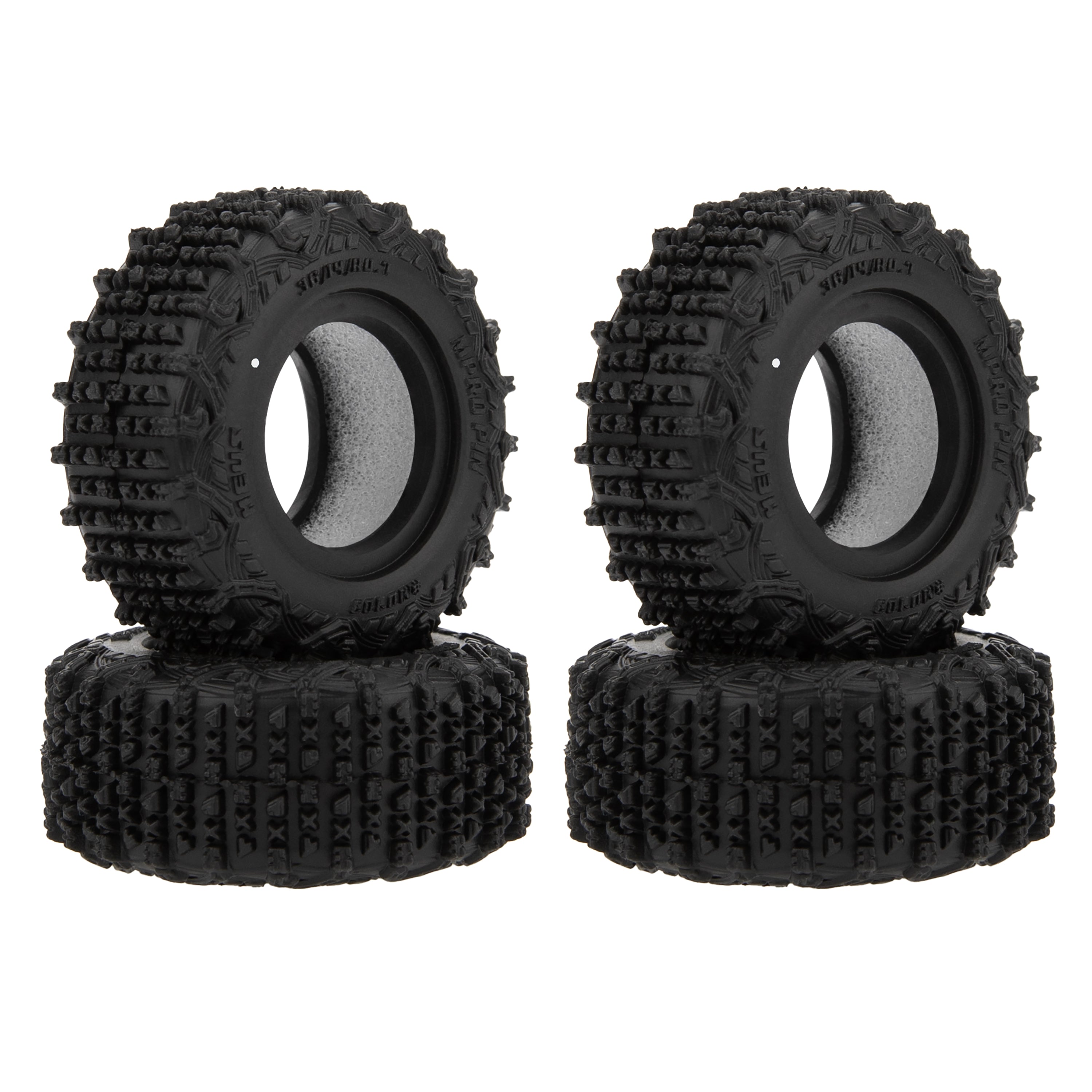 MEUS Racing 0.7-Inch Super Soft /Bouncer Tires for 1/30 Axial