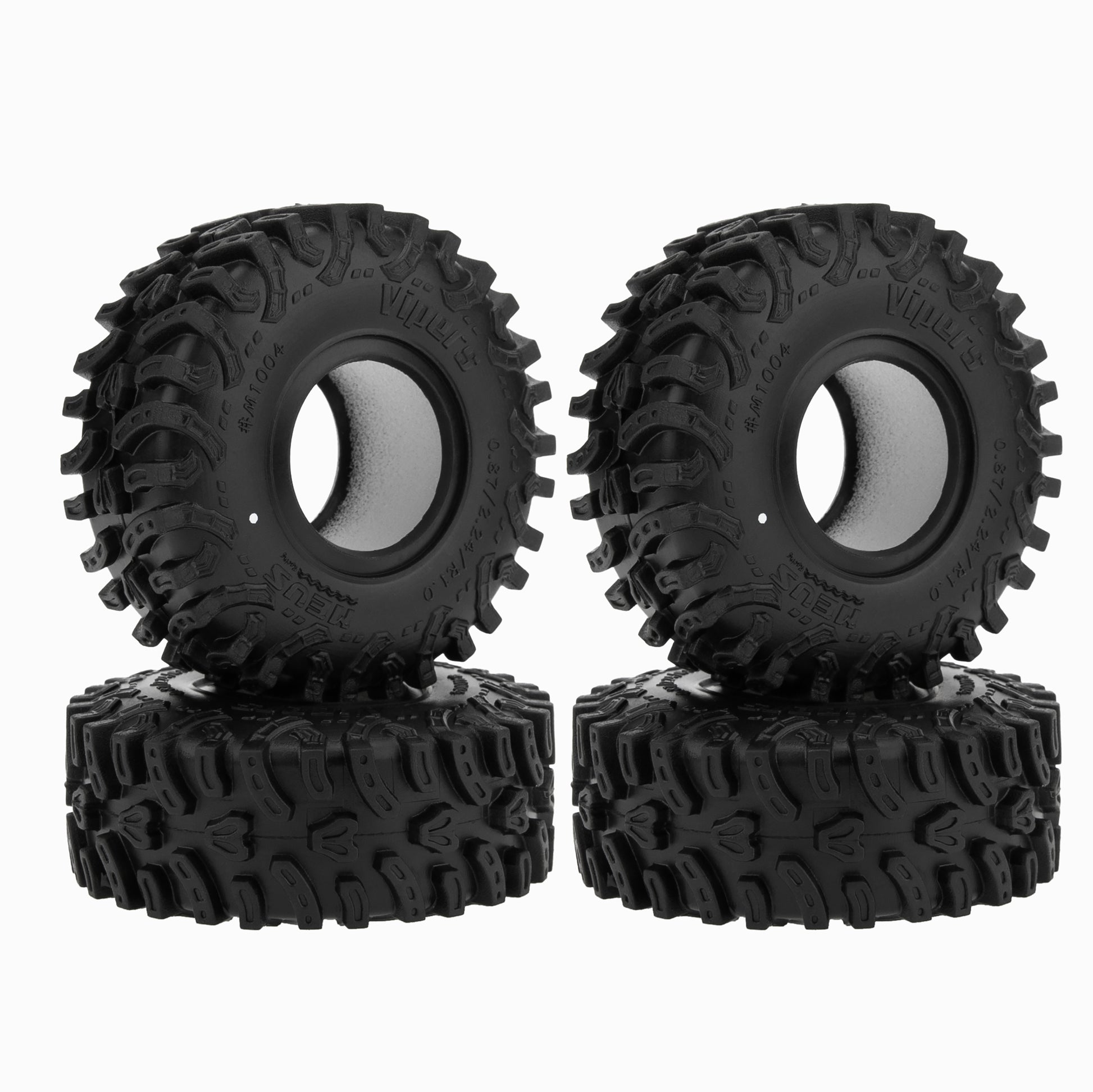 #M1004 1.0-inch RC Rubber Tires