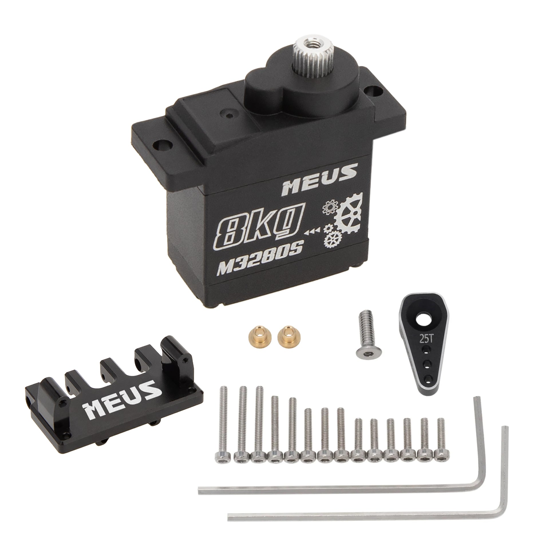 MEUS Racing Coreless 8.5kg Servo /12.5kg Brushless Servo with Servo Mo