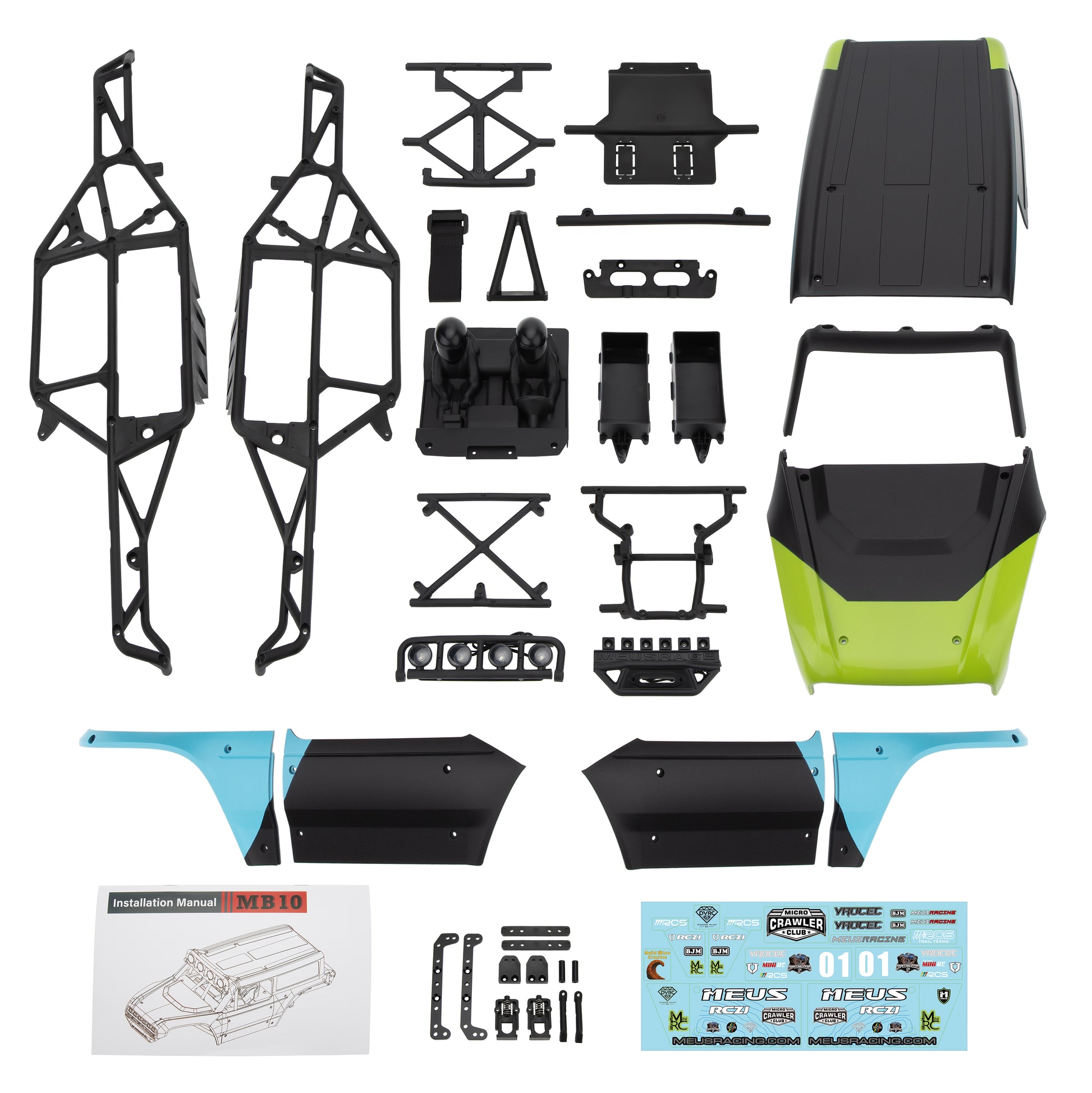 Blue MB10 Body ABS Shell Nylon Frame_6