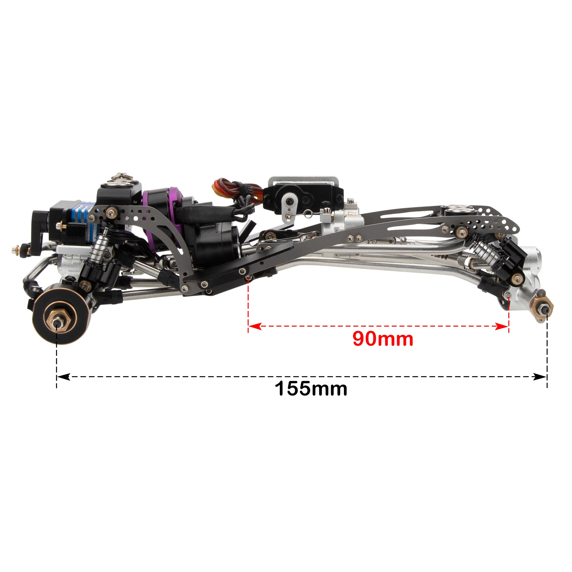 MD24 155MM Wheelbase Drive shafts & Chassis Links
