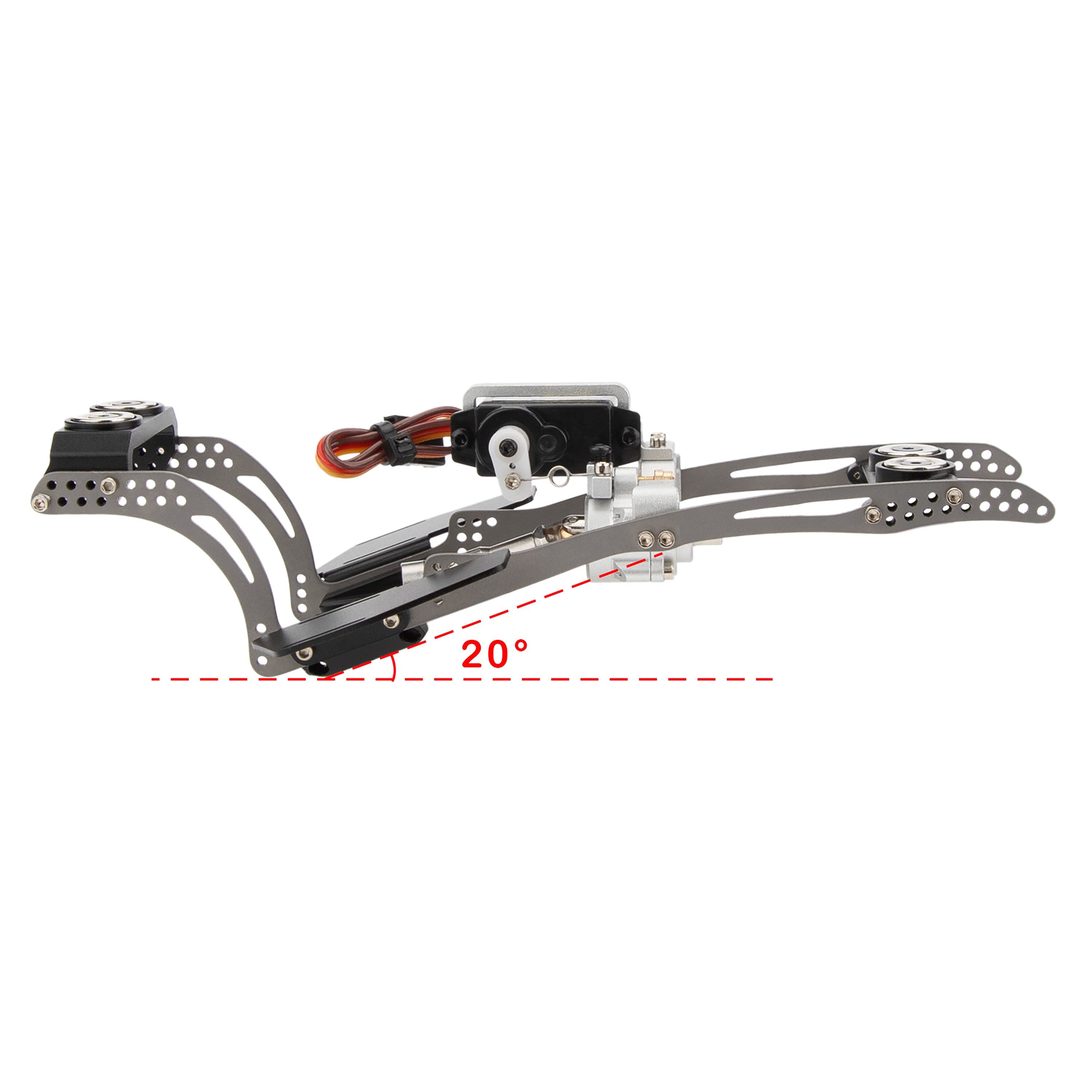Dig Vehicle Module MEUS Racing Titanium LCG MD24 Chassis/ MD24 Dig Chassis Kit for Axial