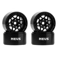 MW1001 Black 1.0-inch aluminum wheels