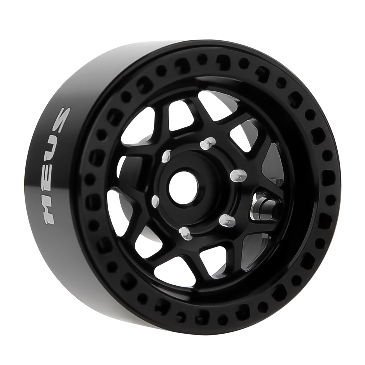 MW1001 Black 1.0-inch aluminum wheels
