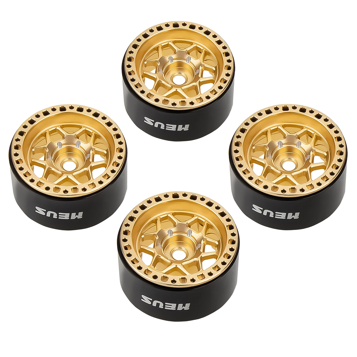 MW1001 Gold 1.0-inch aluminum wheels